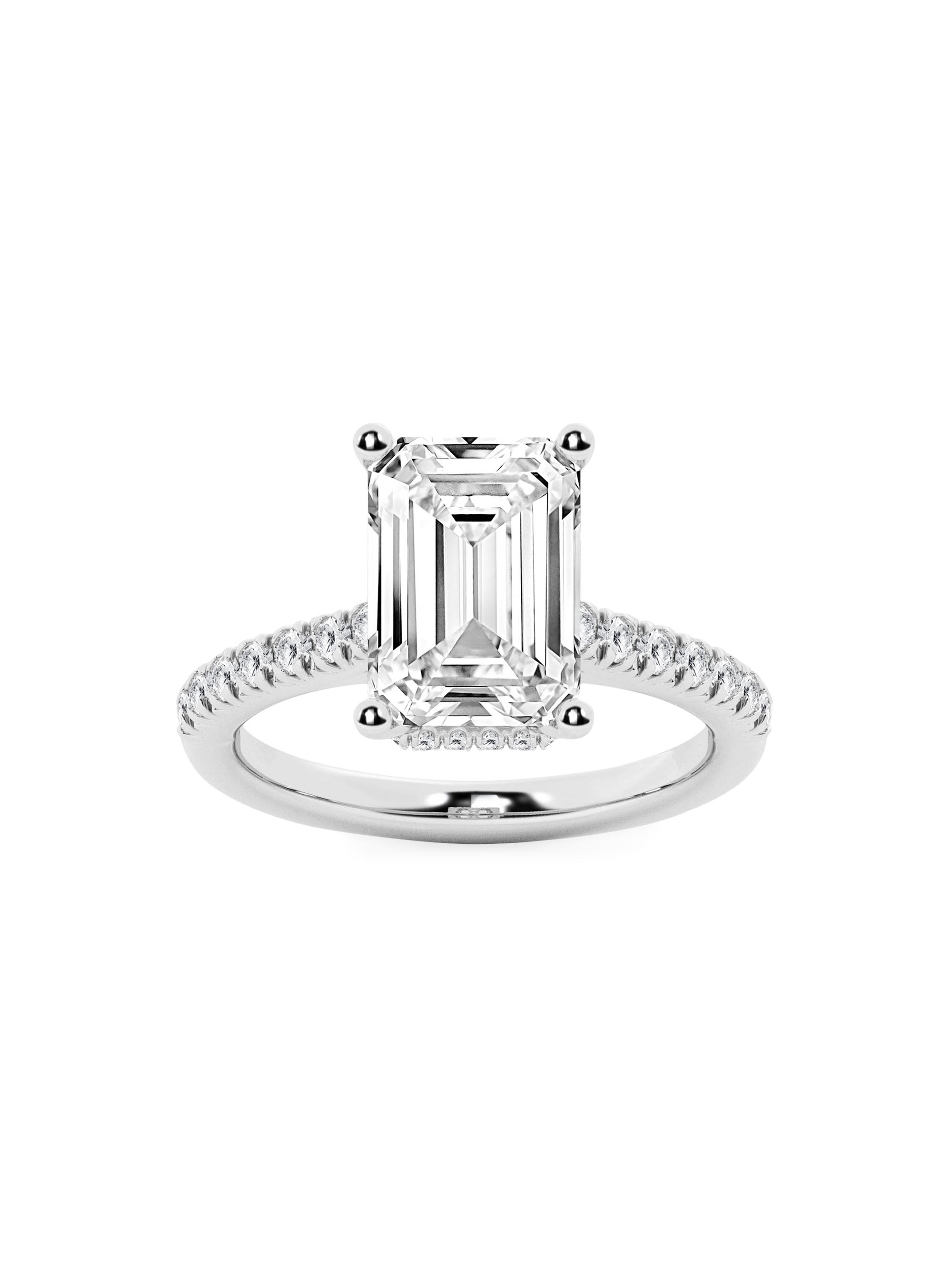 Saks Fifth Avenue Collection Women's 14K White Gold & 5 TCW Lab-Grown Diamond Engagement Ring - White Gold