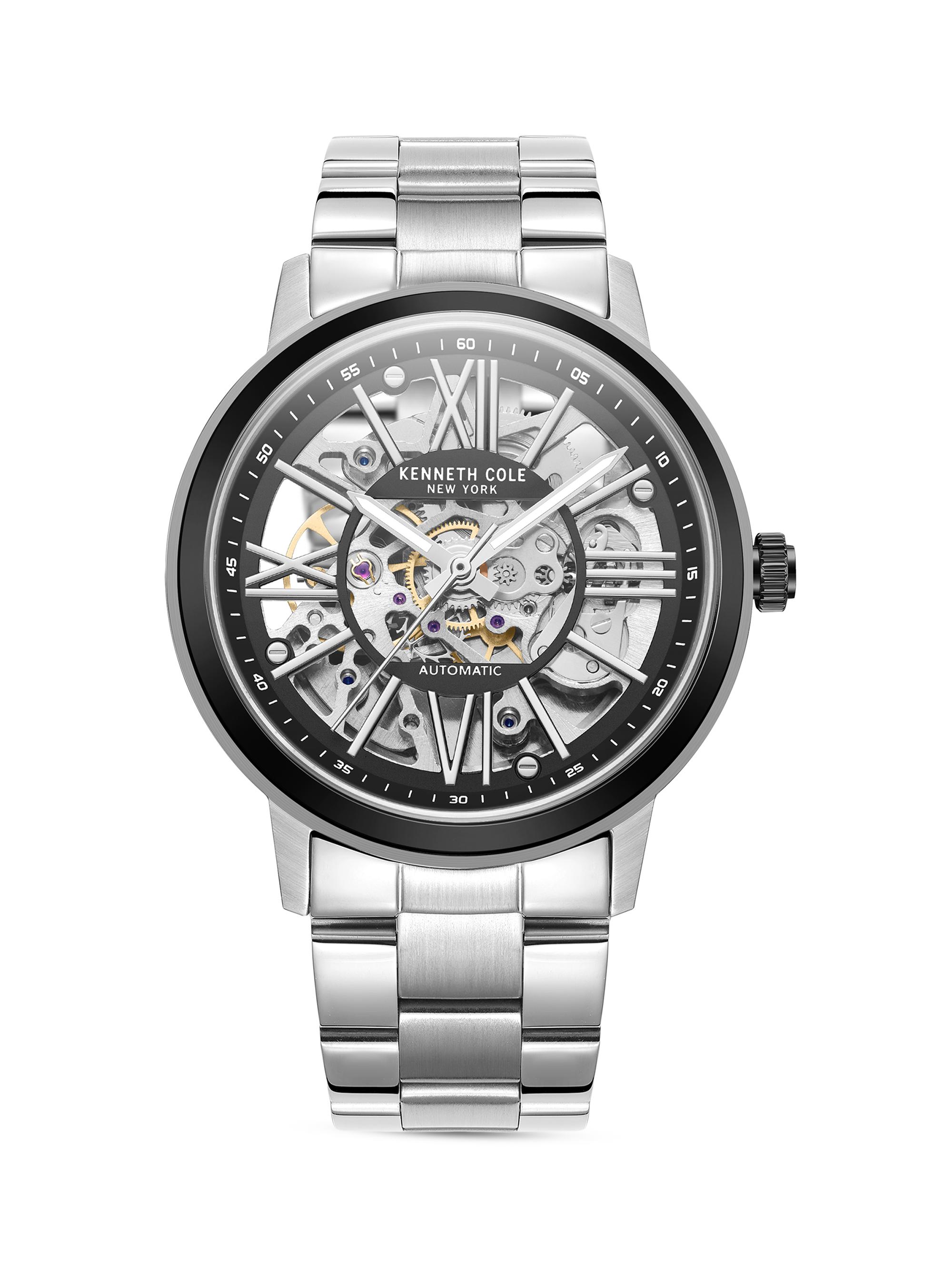 Kenneth Cole Men's Stainless Steel Skeleton Chronograph Watch