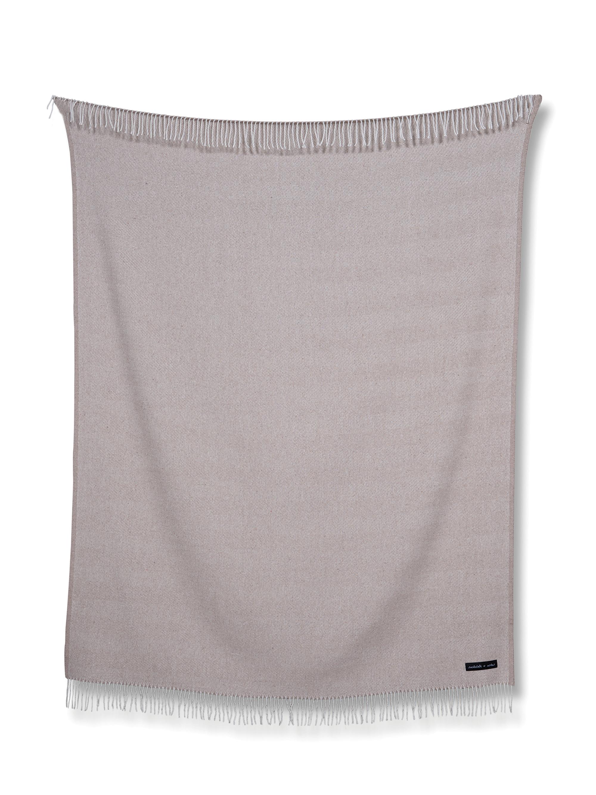 Sackcloth & Ashes Herringbone Blanket - Sand