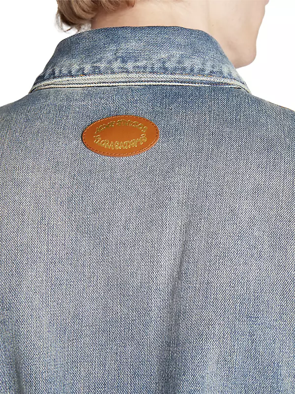 Kataya Padded Denim Jacket in Blue - Acne Studios