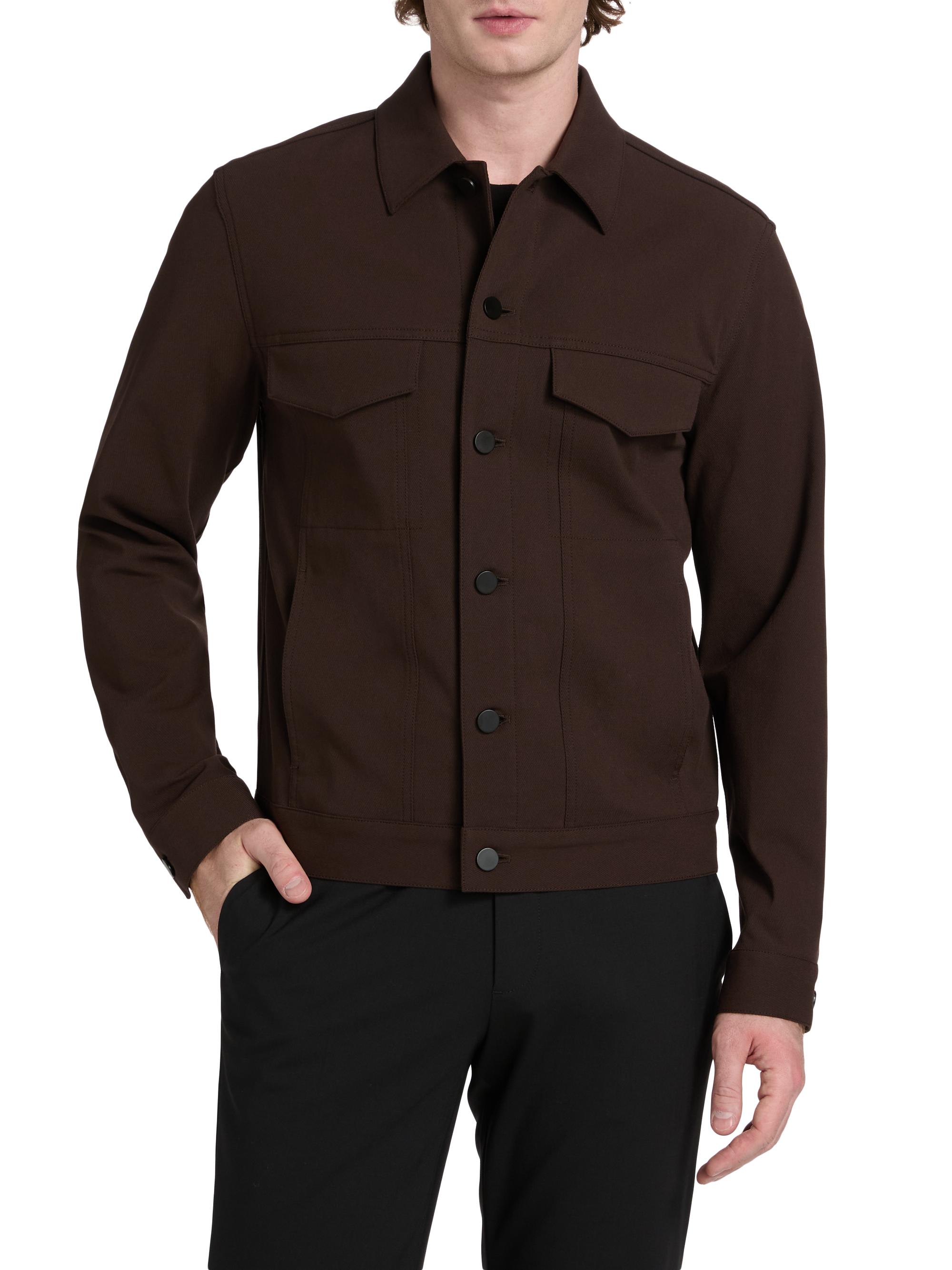 Theory River Neoteric Twill Trucker Jacket | Saks Fifth Avenue