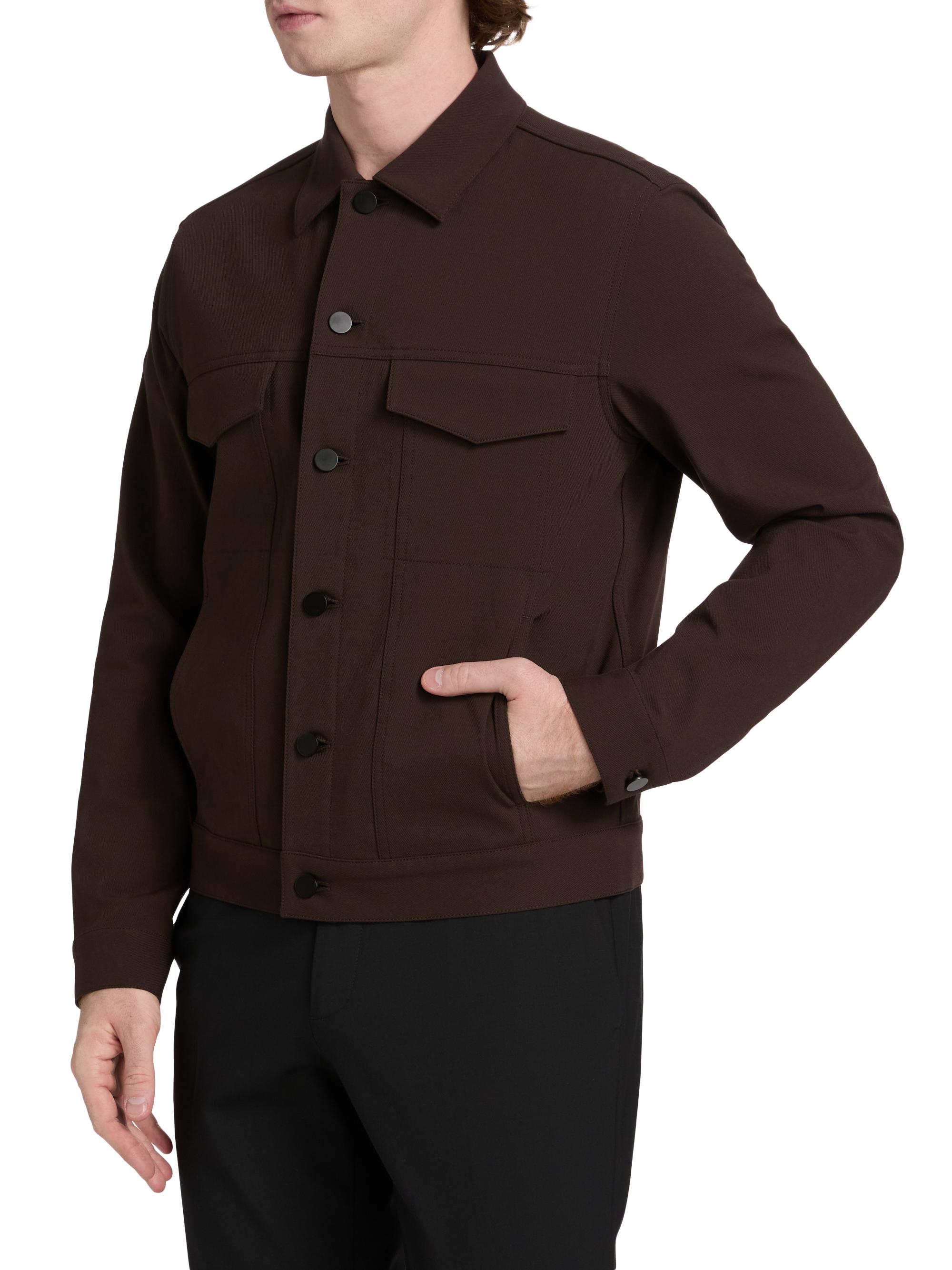 Theory River Neoteric Twill Trucker Jacket | Saks Fifth Avenue