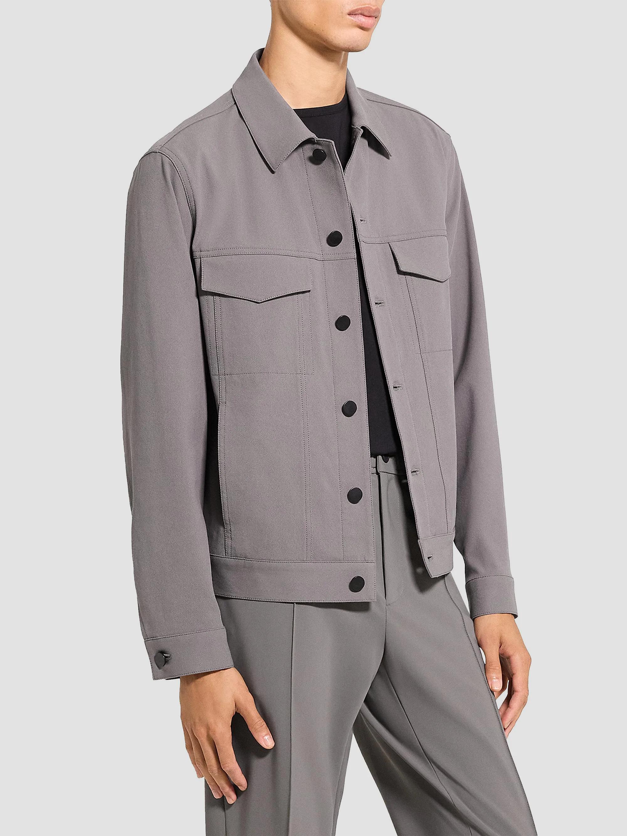 Theory River Neoteric Twill Trucker Jacket | Saks Fifth Avenue