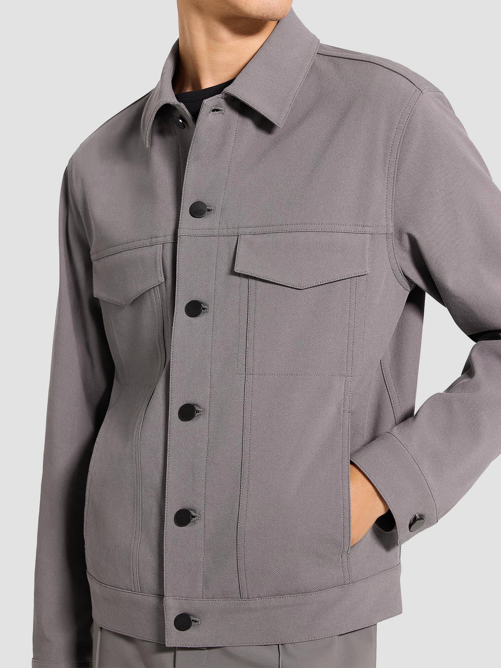 Theory River Neoteric Twill Trucker Jacket | Saks Fifth Avenue