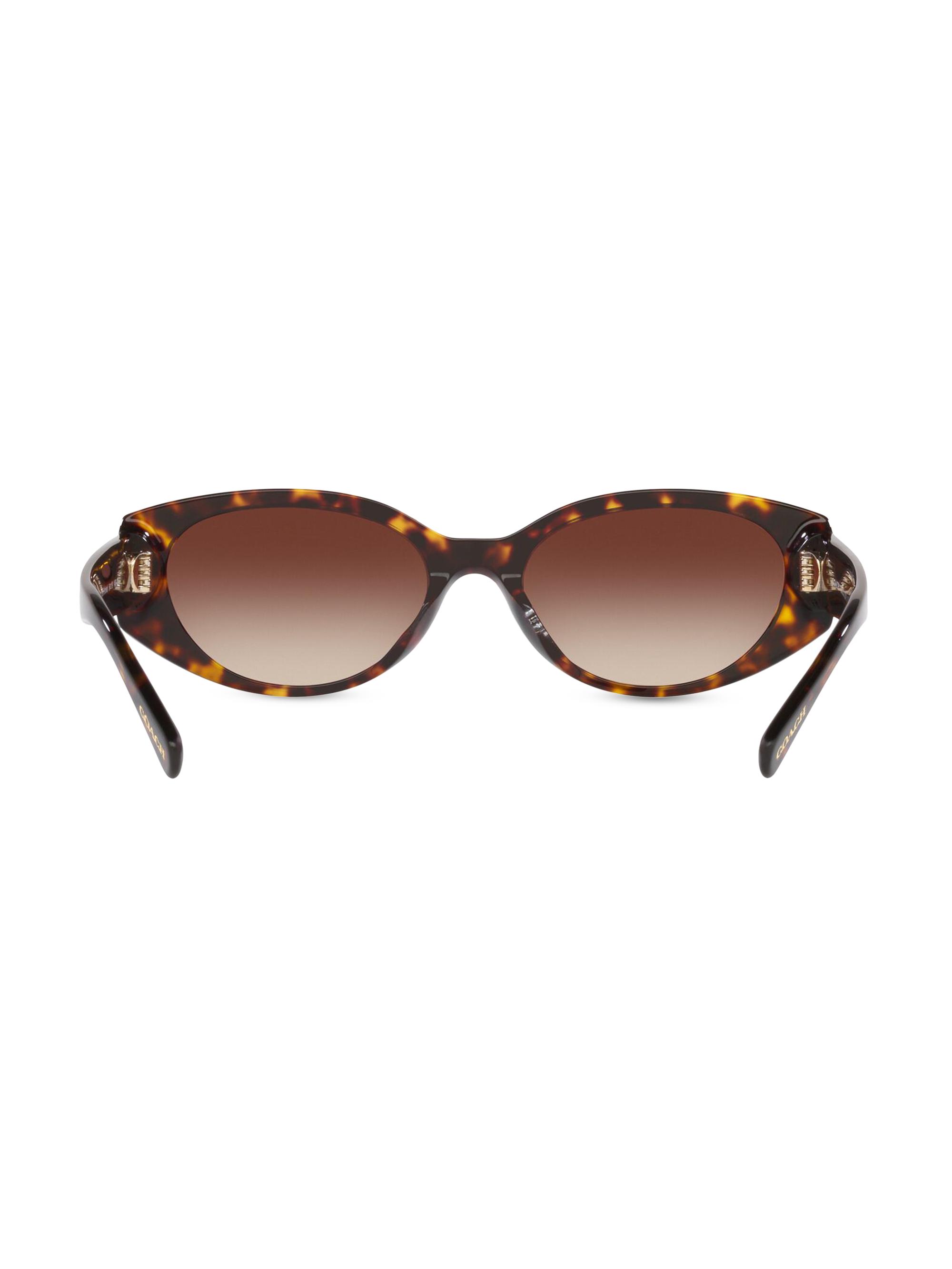 COACH 54MM Oval Sunglasses | Saks Fifth Avenue