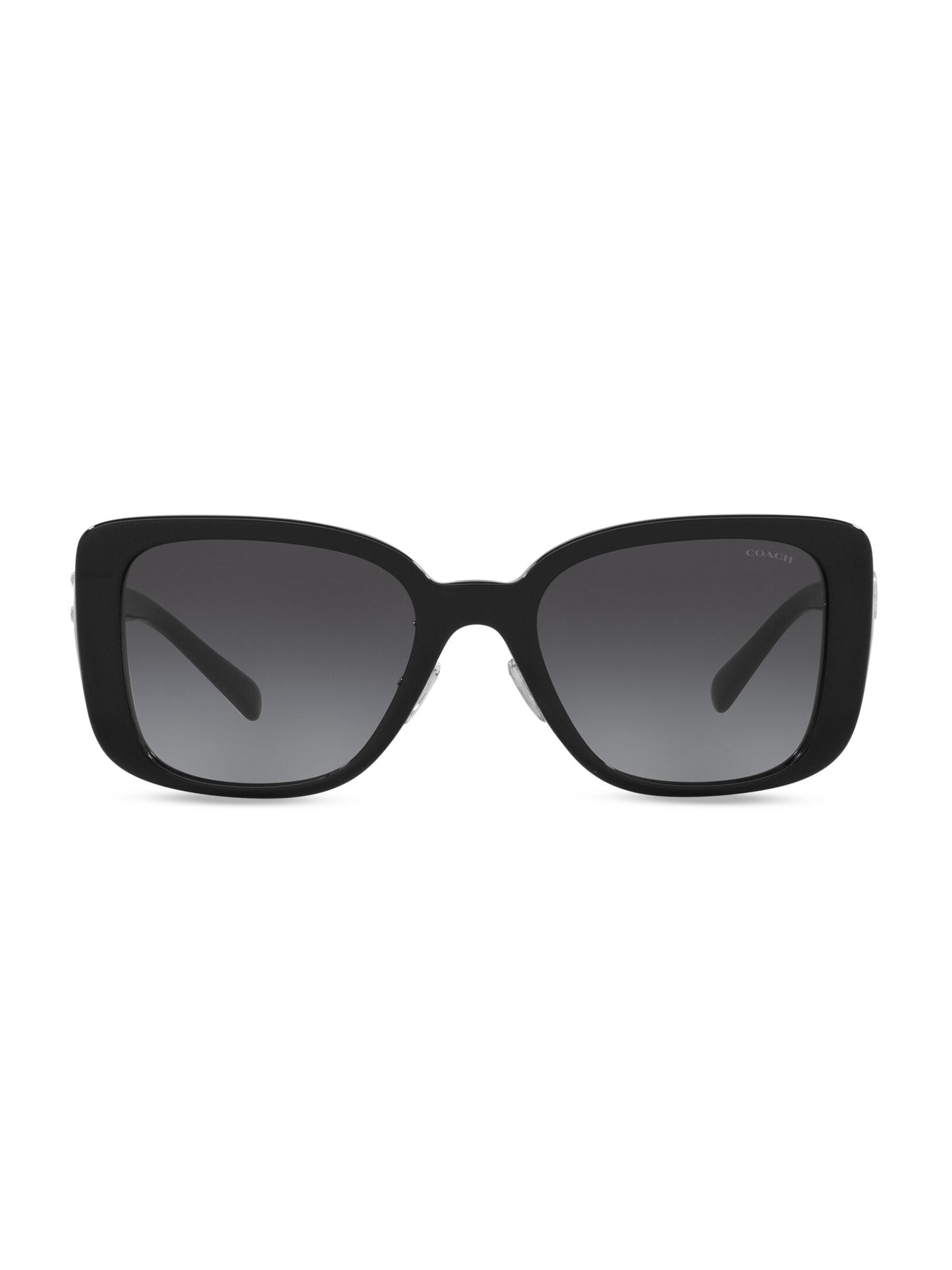 COACH Women's 54MM Square Sunglasses - Black