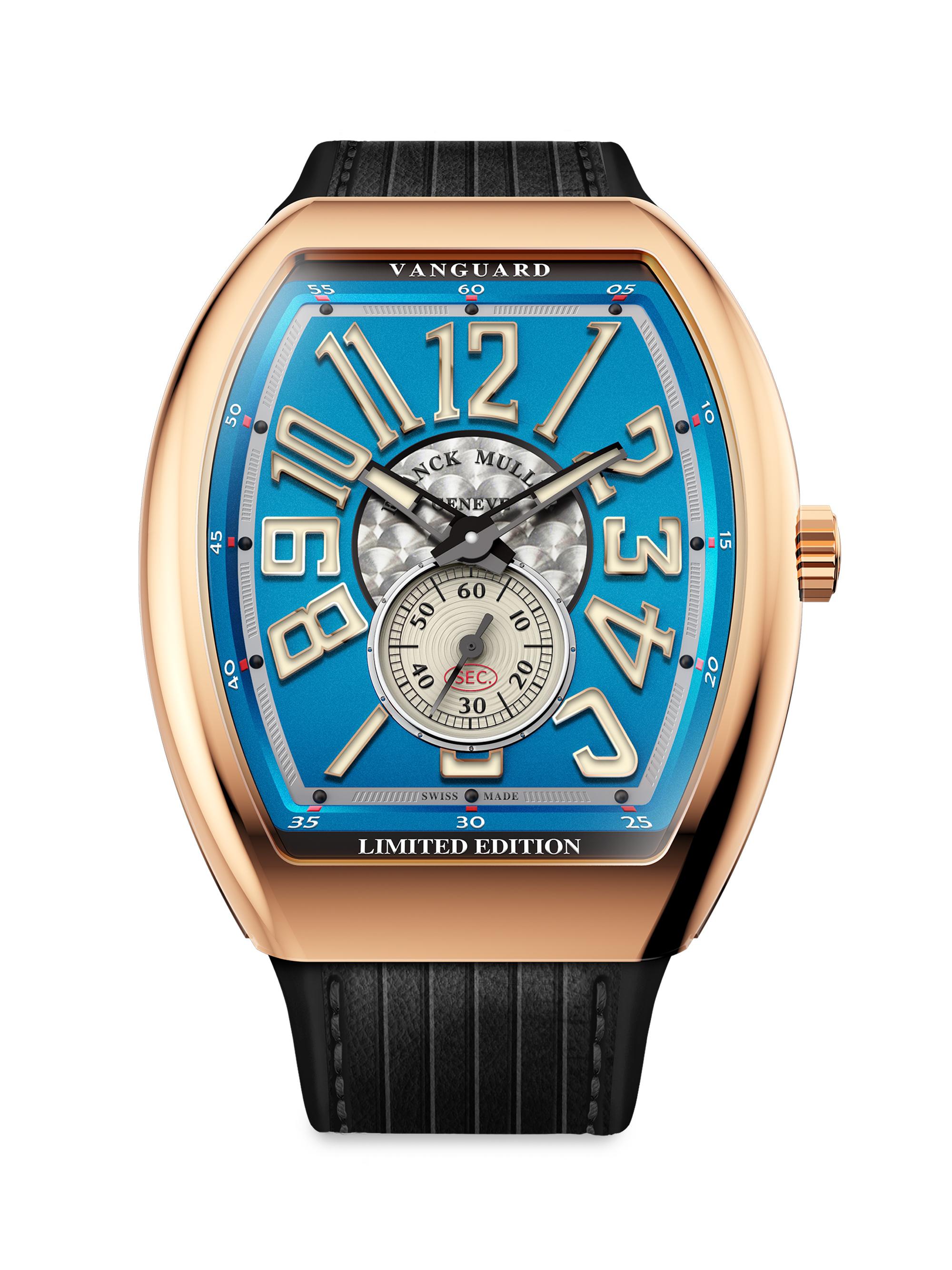 Franck Muller Men's Vanguard Yachting Goldtone Stainless Steel & Rubber Strap Watch