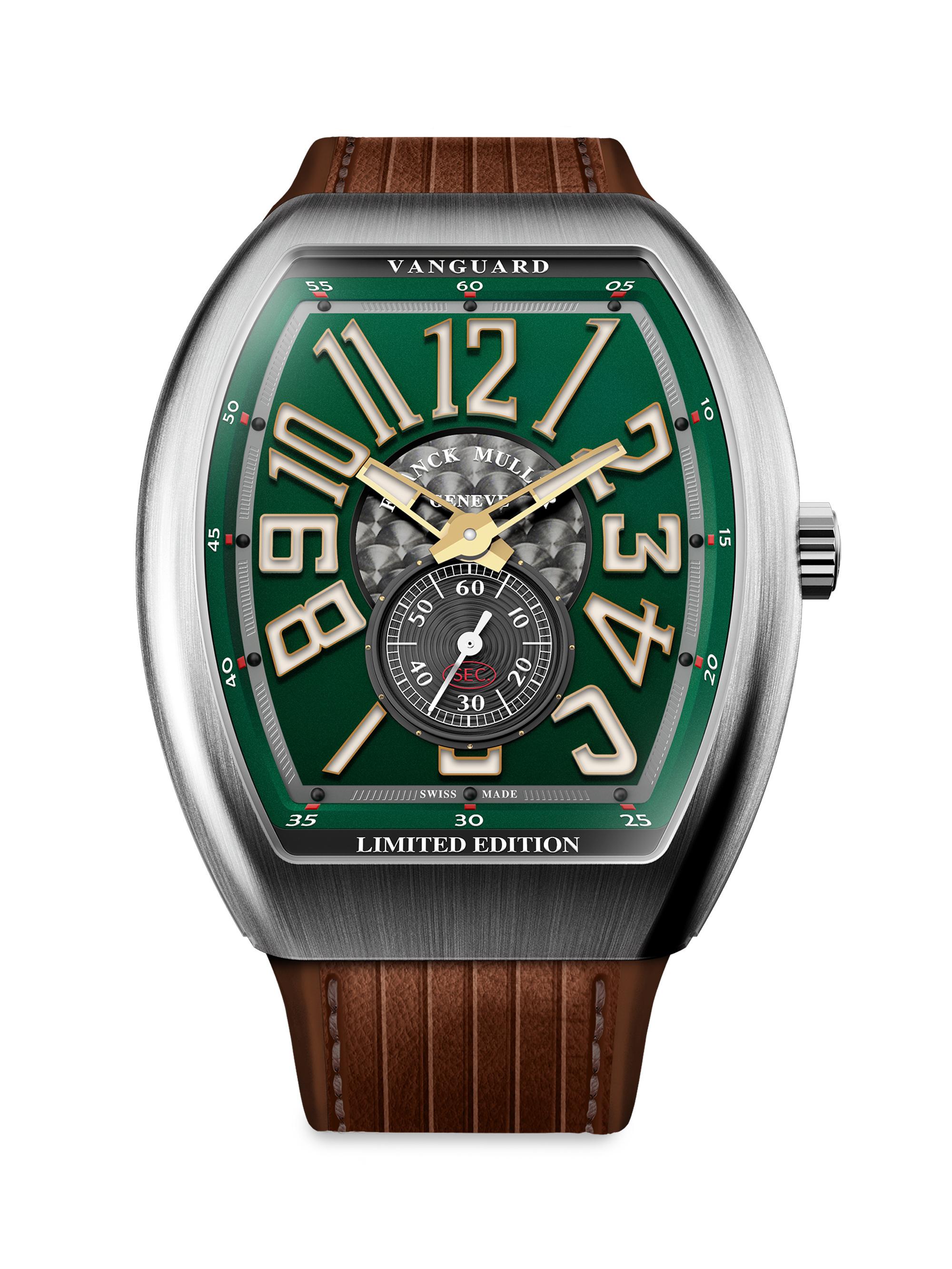 Franck Muller Men's Colorado Grand Vanguard Titanium & Leather Watch