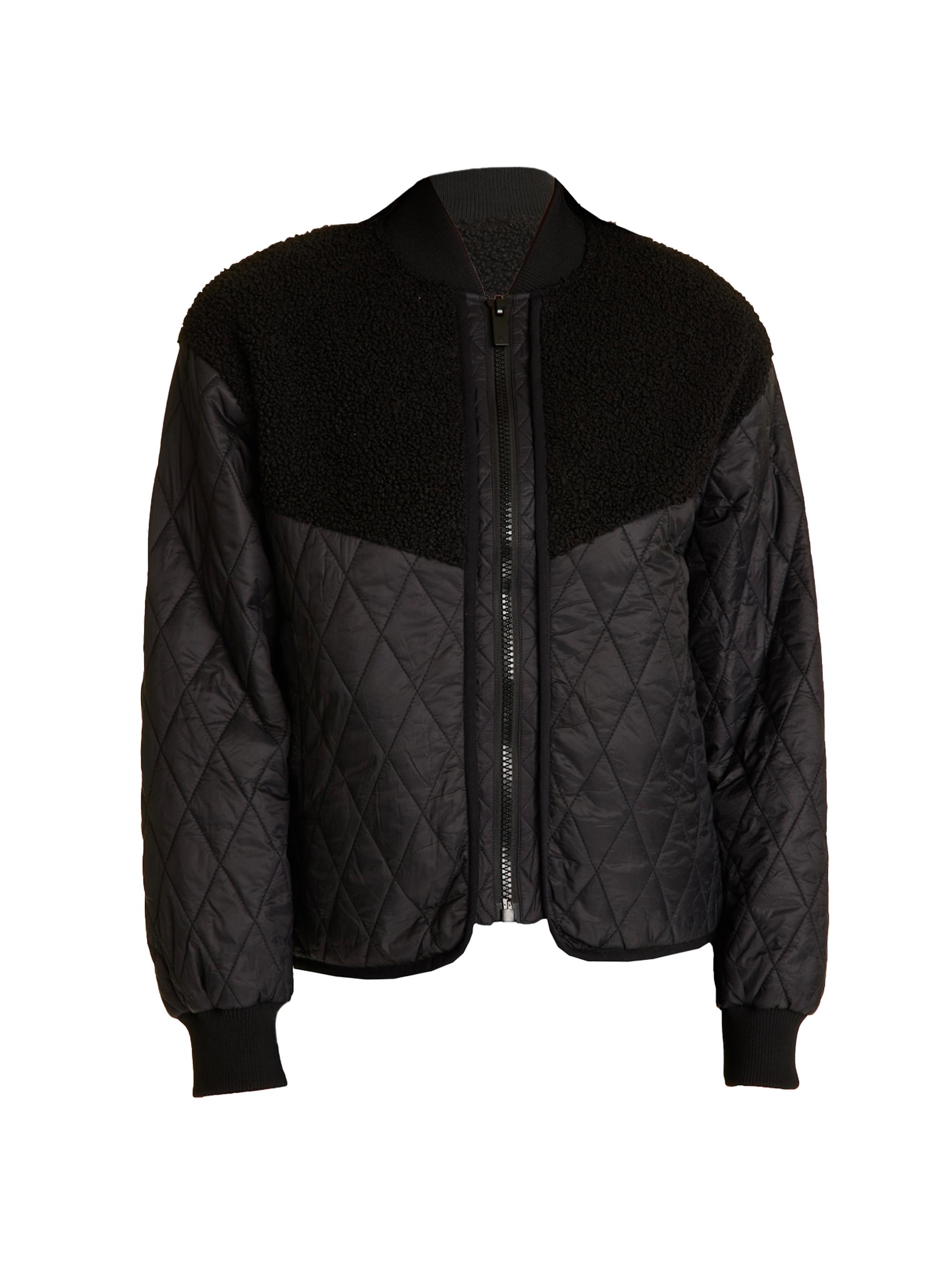 Alala Women's Sherpa Bomber - Black