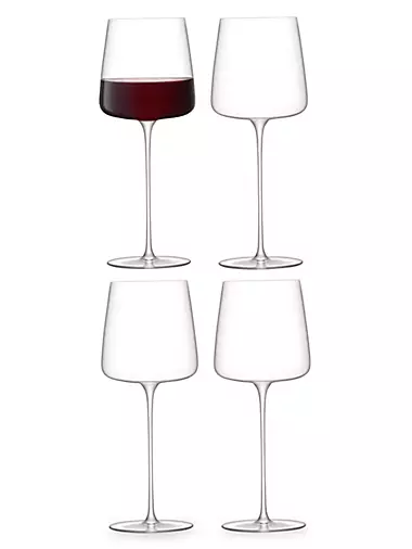 Eternal Night 6 - Piece 14oz. Glass Red Wine Glass Glassware Set