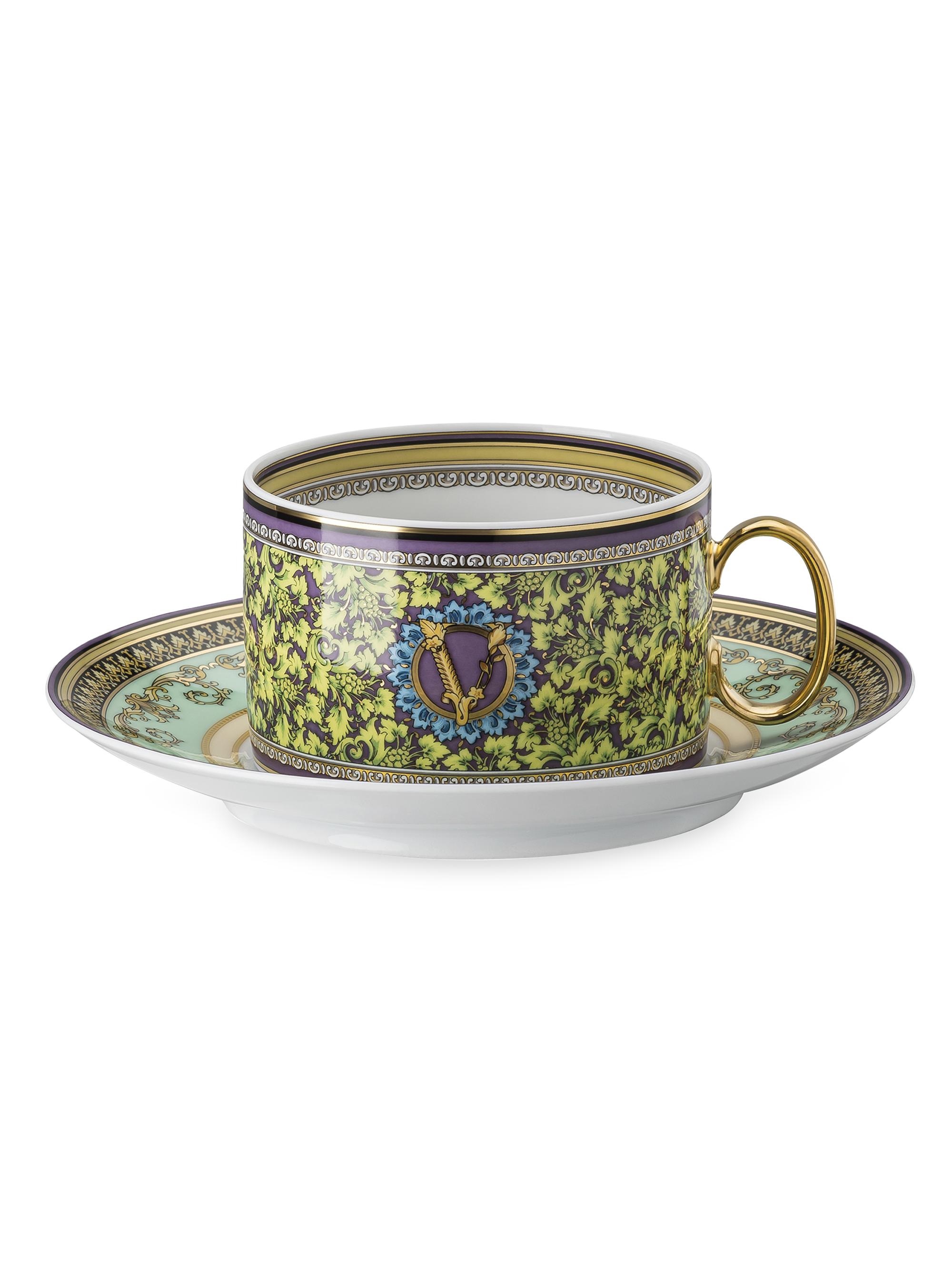 Versace Barocco Mosaic Teacup & Saucer