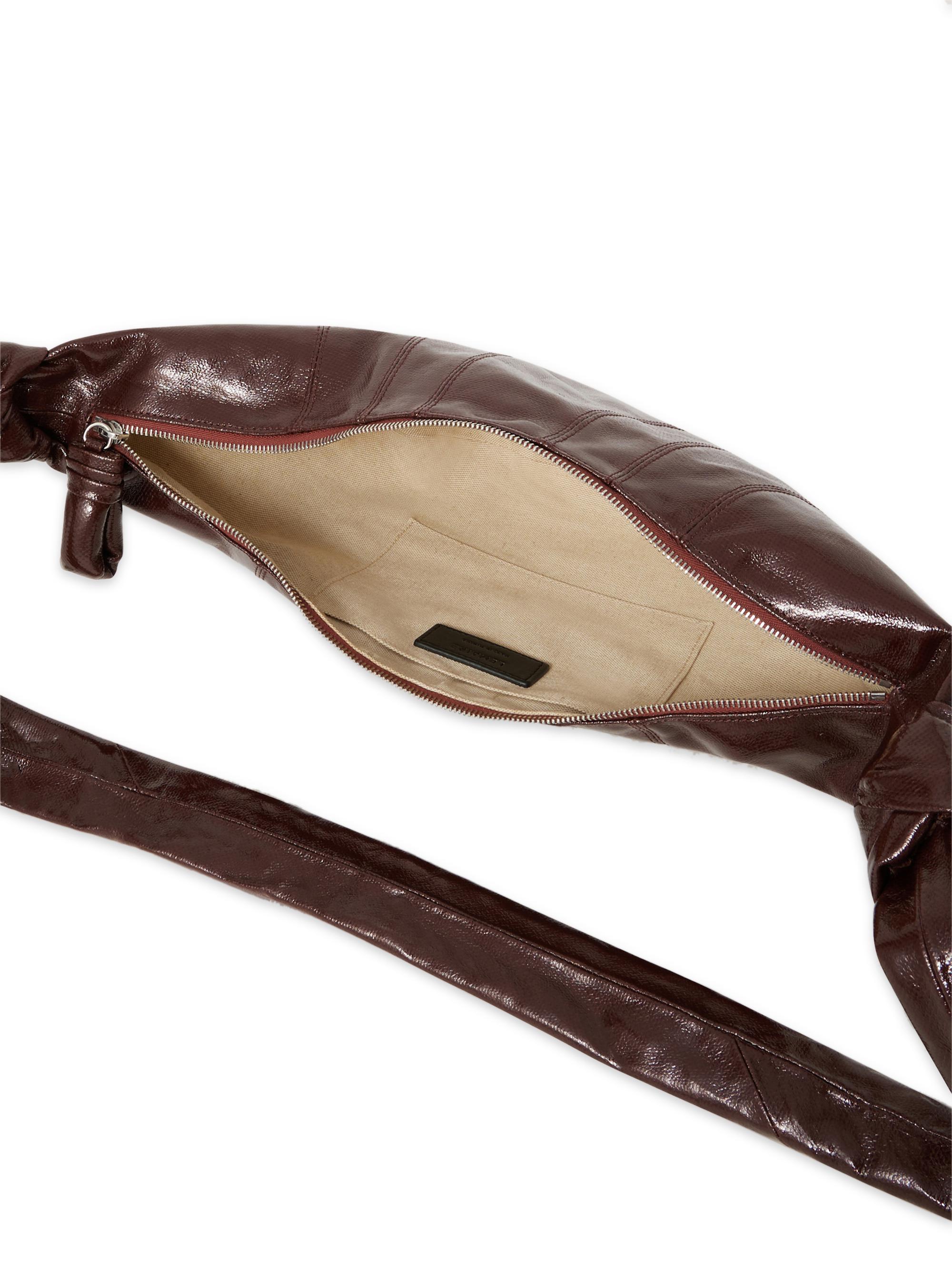 LEMAIRE Croissant Bag チョコレート　 ミディアムサイズ Medium Croissant Bag in Dark Chocolate | LEMAIRE SOFT NAPPA