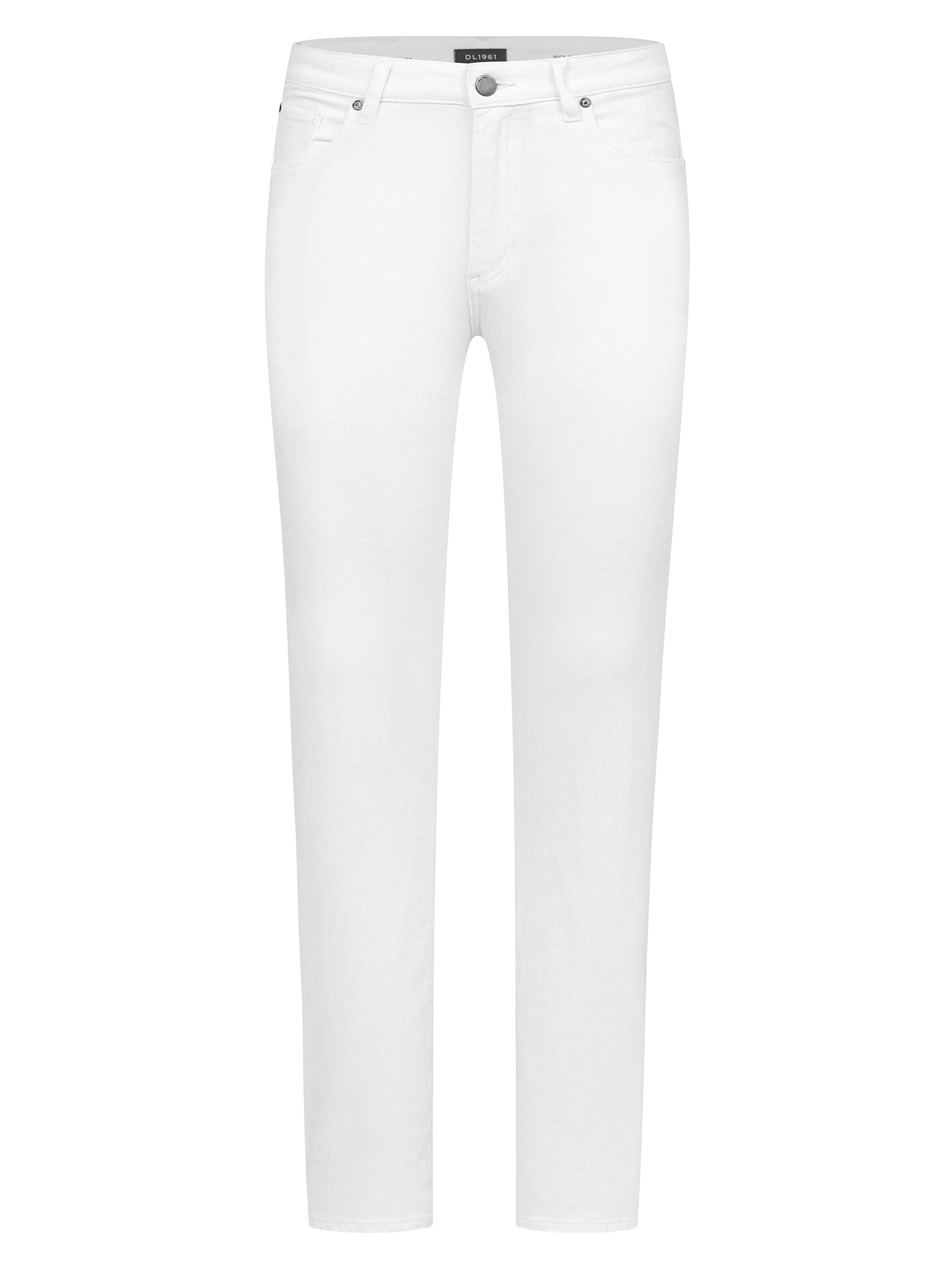 DL1961 Premium Denim Men's Russell Slim Straight Jeans - Whiteout