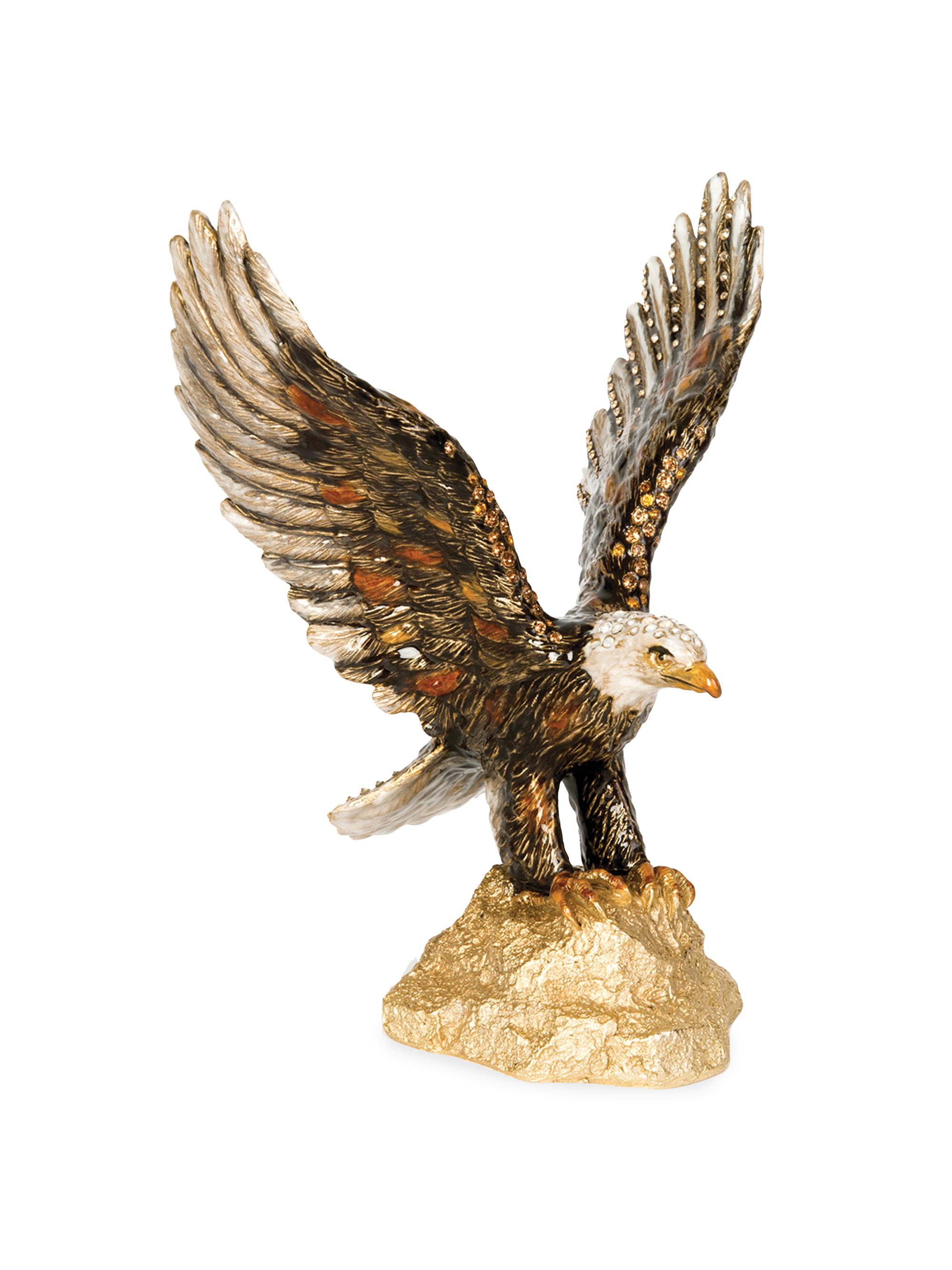 Jay Strongwater Lincoln Eagle Figurine - Natural