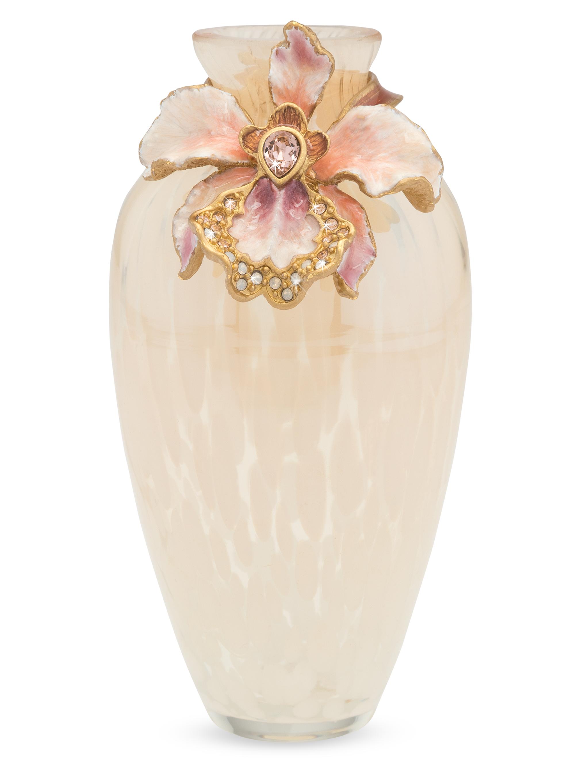Jay Strongwater Audra Orchid Mini Vase