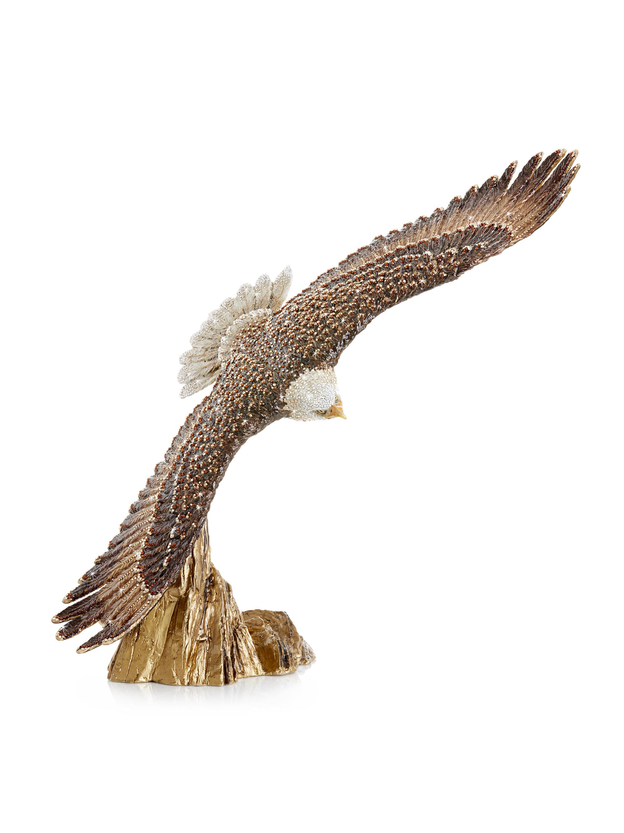 Jay Strongwater Soaring Eagle Figurine - Natural