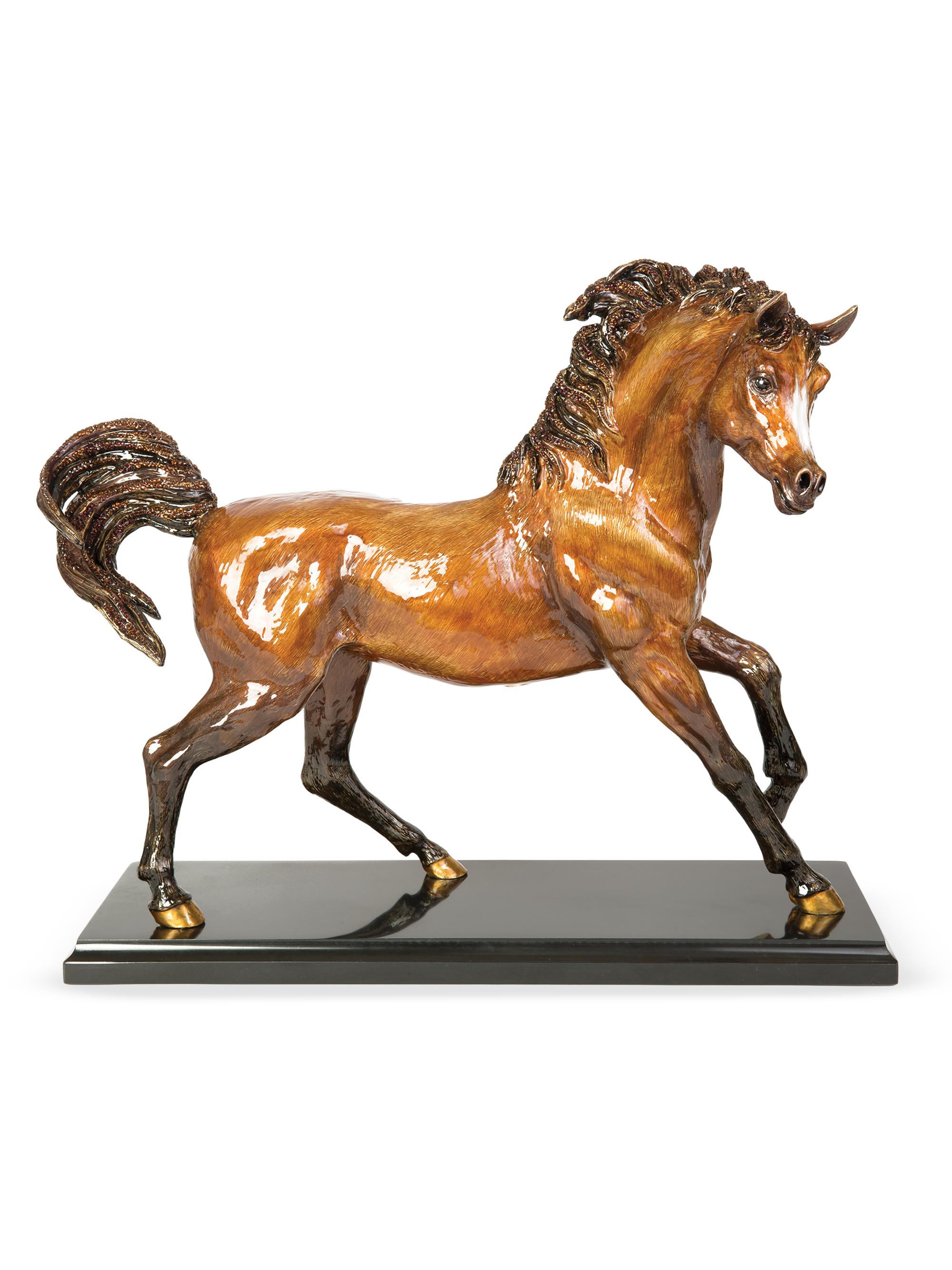 Jay Strongwater Ashab Arabian Horse Figurine - Natural