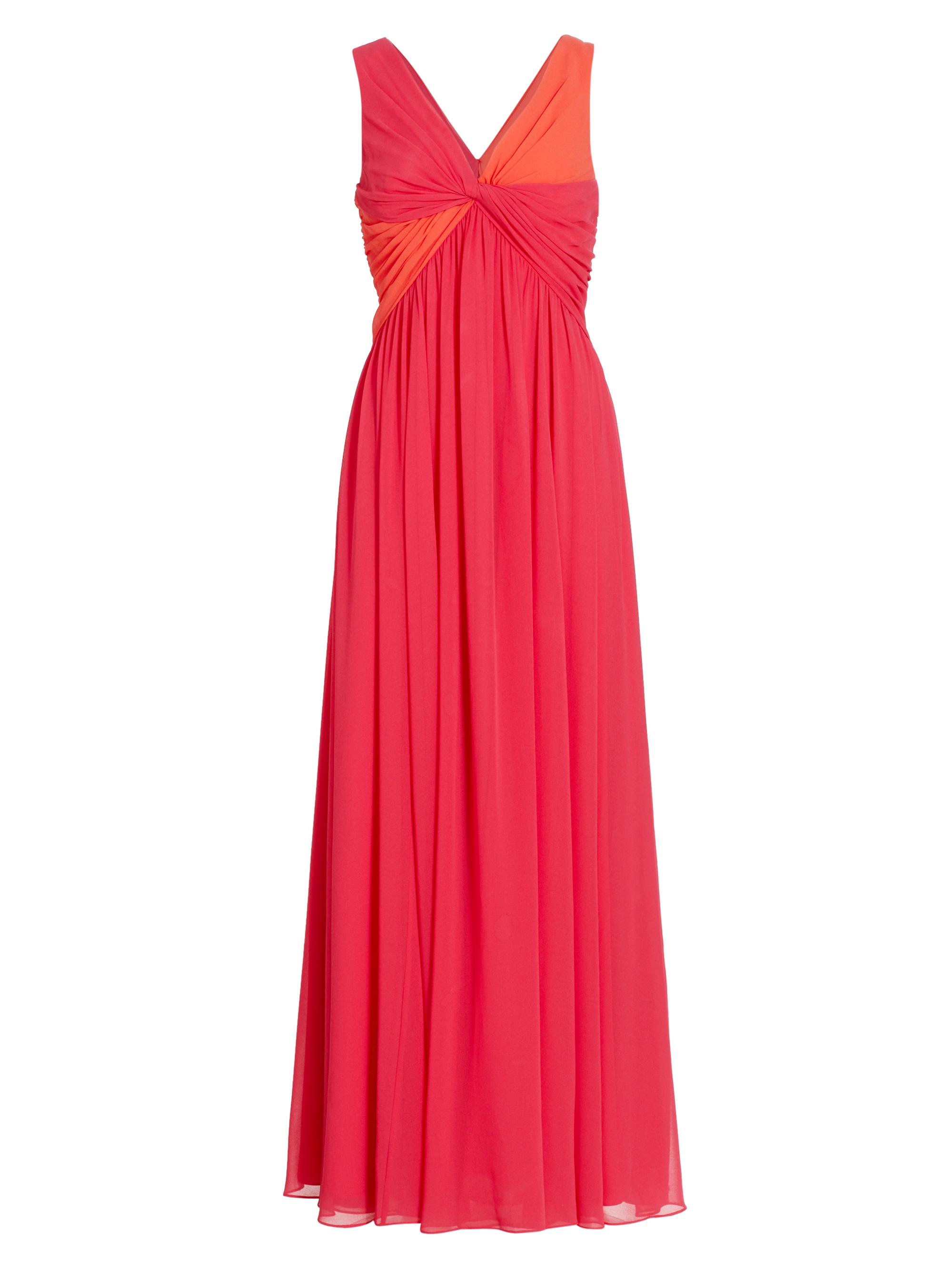 Badgley Mischka Women's Two-Tone Twist-Front Gown - Watermelon Multi