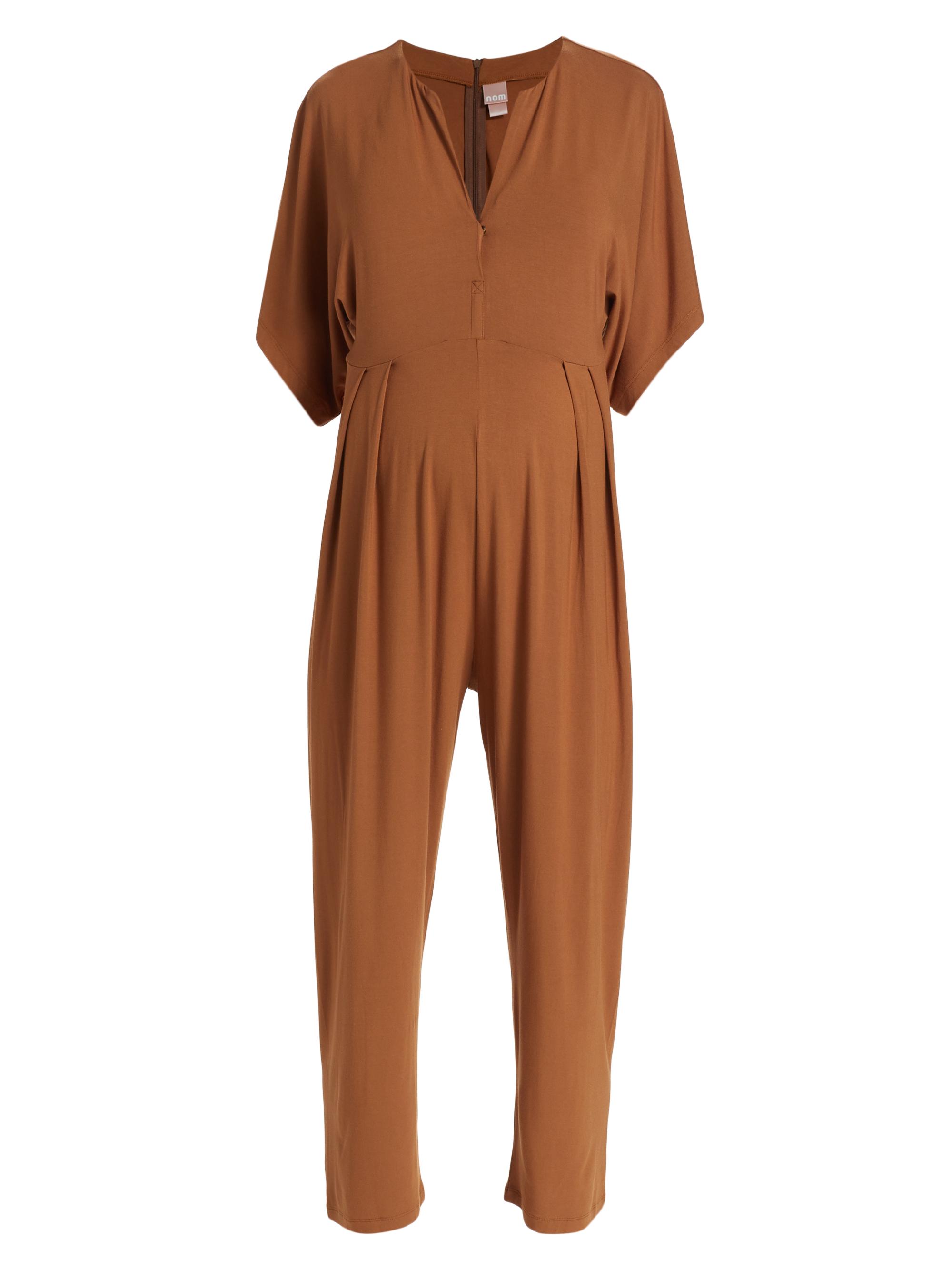 Nom Maternity Women's Filipa Nursing Jumpsuit - Caramel