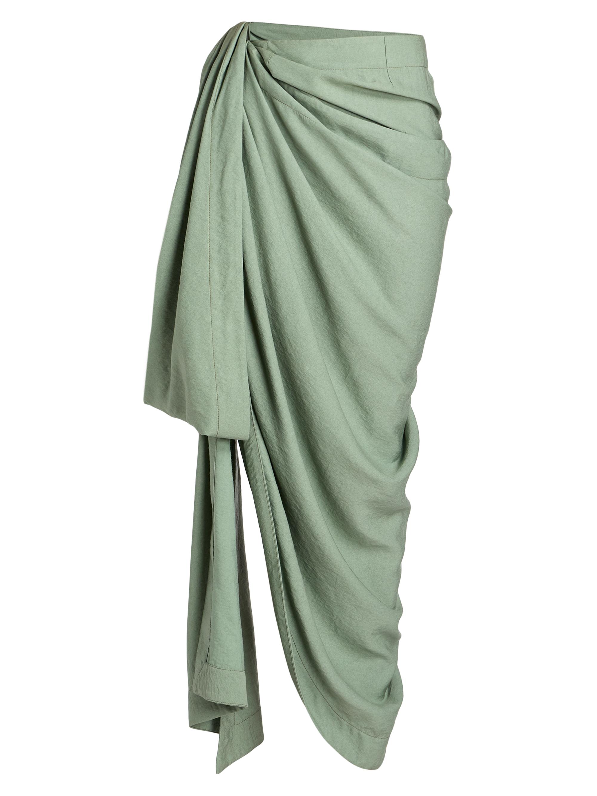 Jacquemus Abanada Draped Maxi Skirt