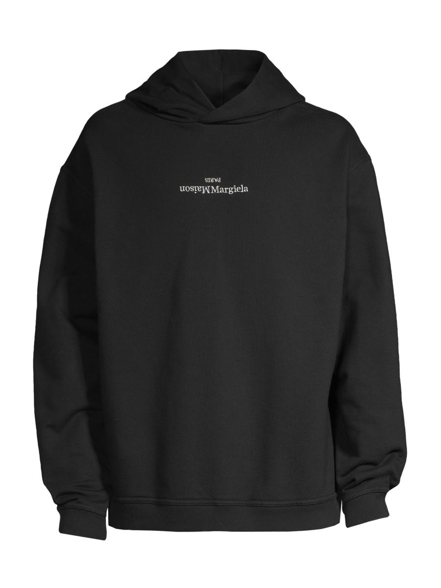 MAISON MARGIELA リバースロゴスウェットシャツ バーガンディ
