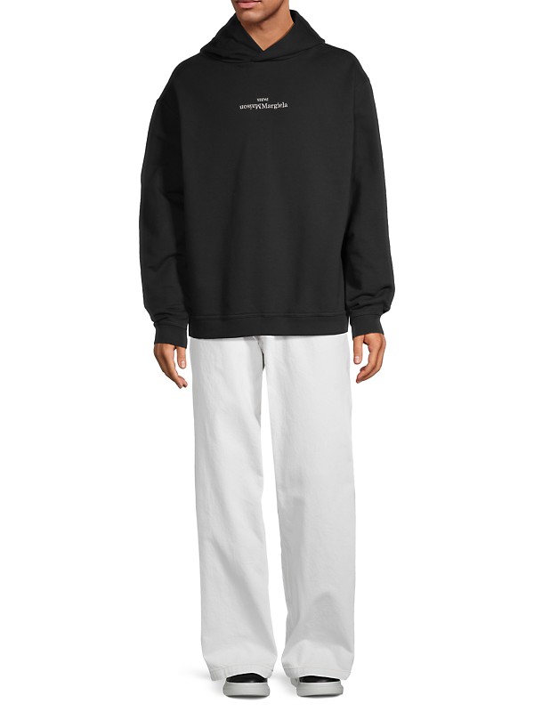 Shop Maison Margiela Reversed Logo Hoodie | Saks Fifth Avenue Shop Maison Margiela Reversed Logo Hoodie | Saks Fifth Avenue
