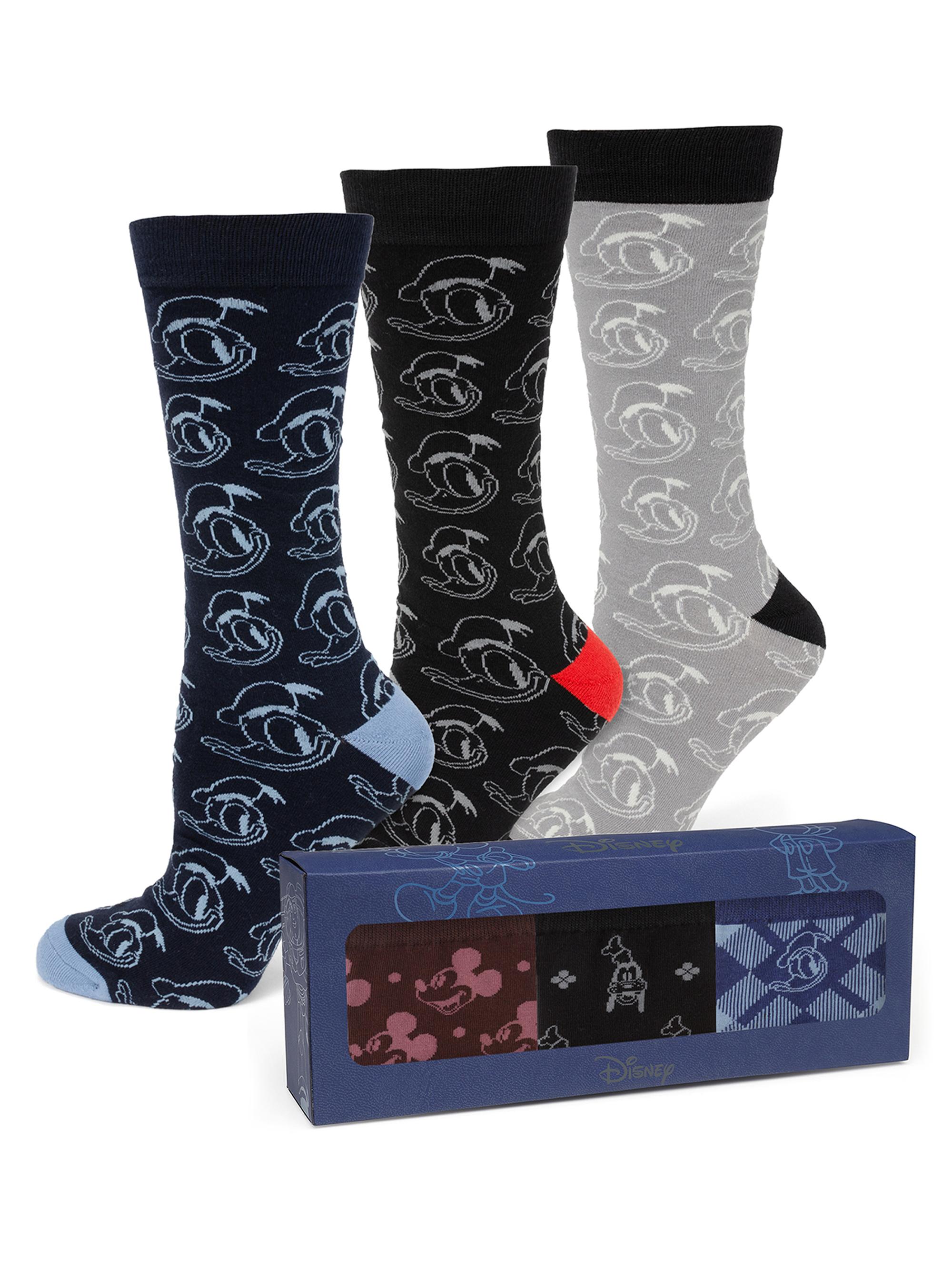Cufflinks, Inc. Men's 3-Pair Donald Duck Socks