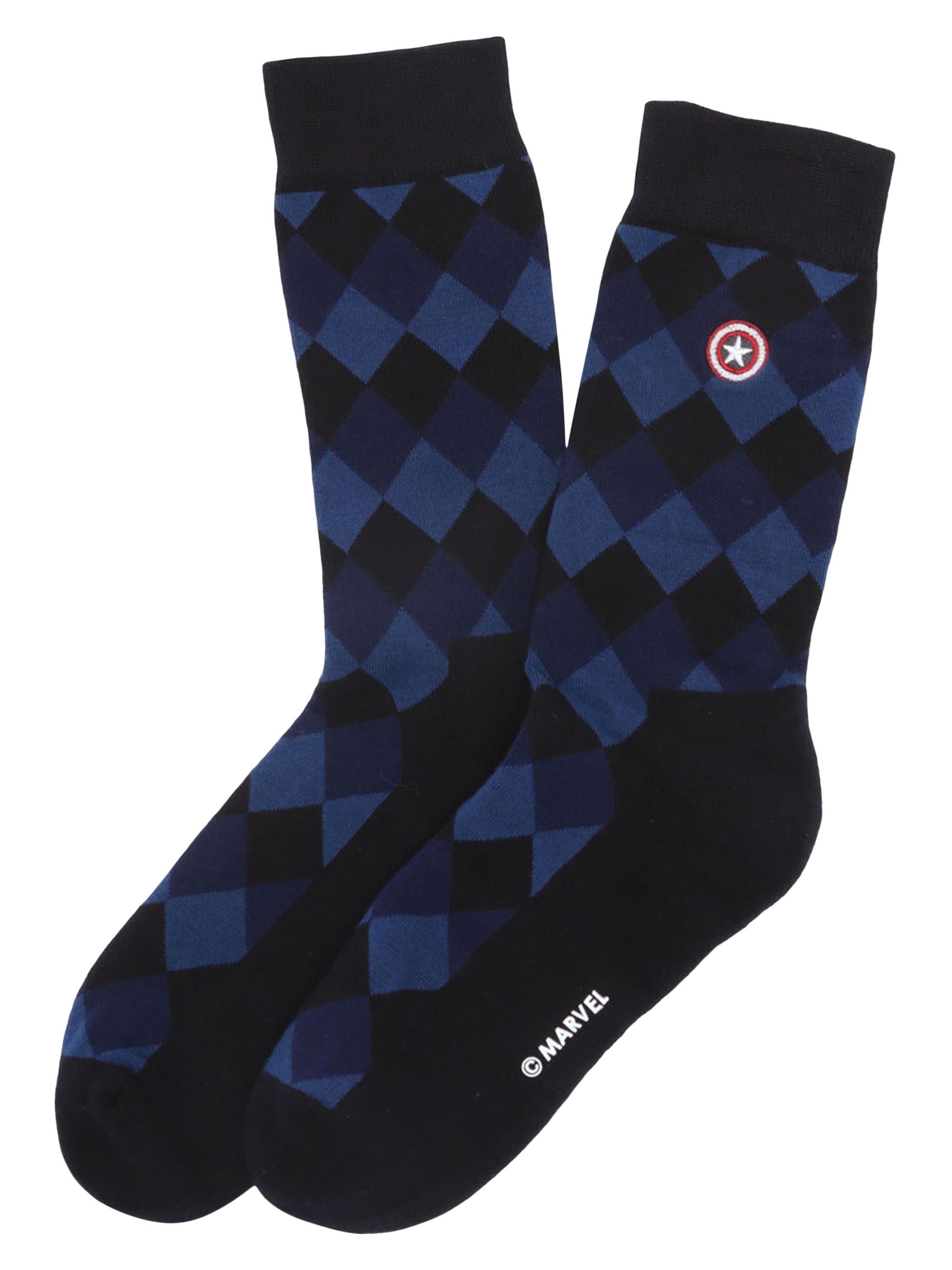 Cufflinks, Inc. Men's 3-Pair Marvel Argyle Socks
