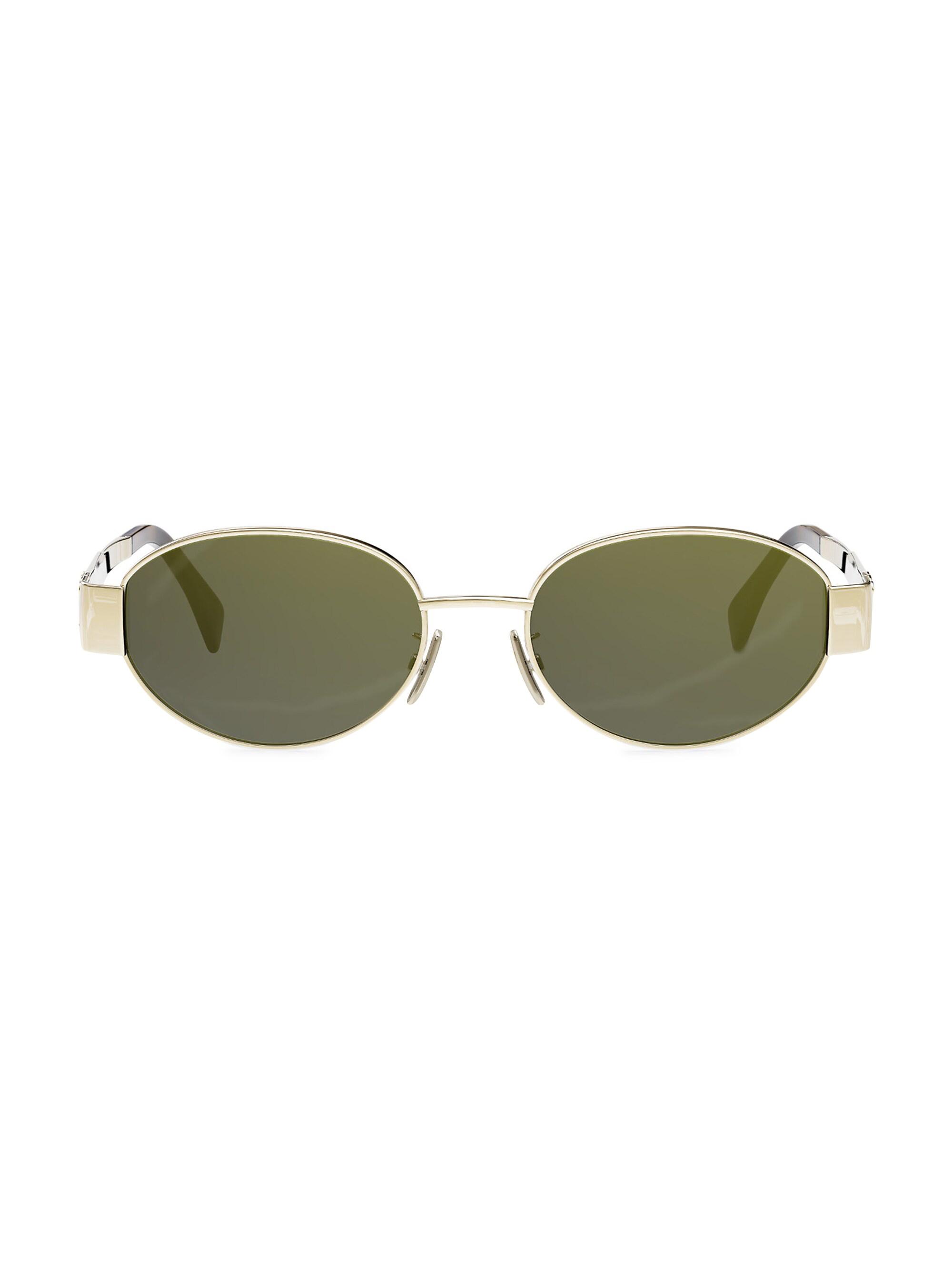 CELINE Triomphe 54MM Oval Sunglasses | Saks Fifth Avenue