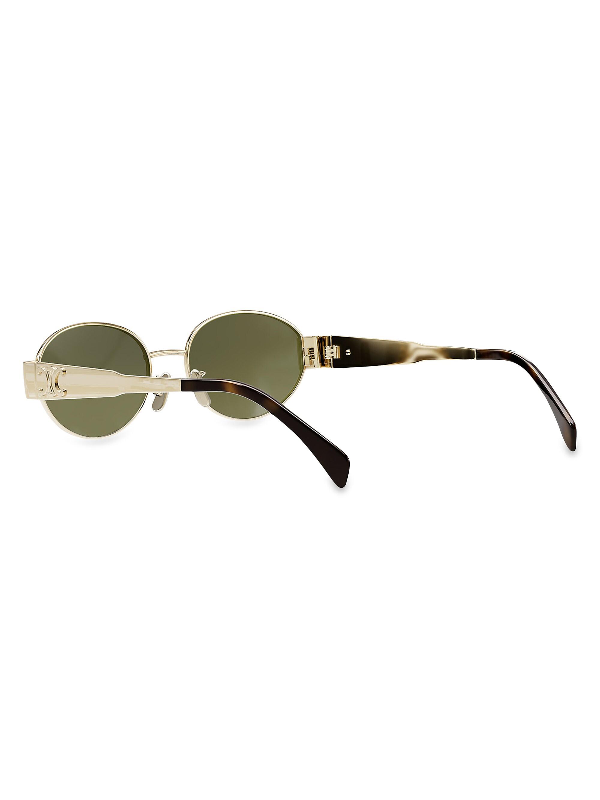 CELINE Triomphe 54MM Oval Sunglasses | Saks Fifth Avenue