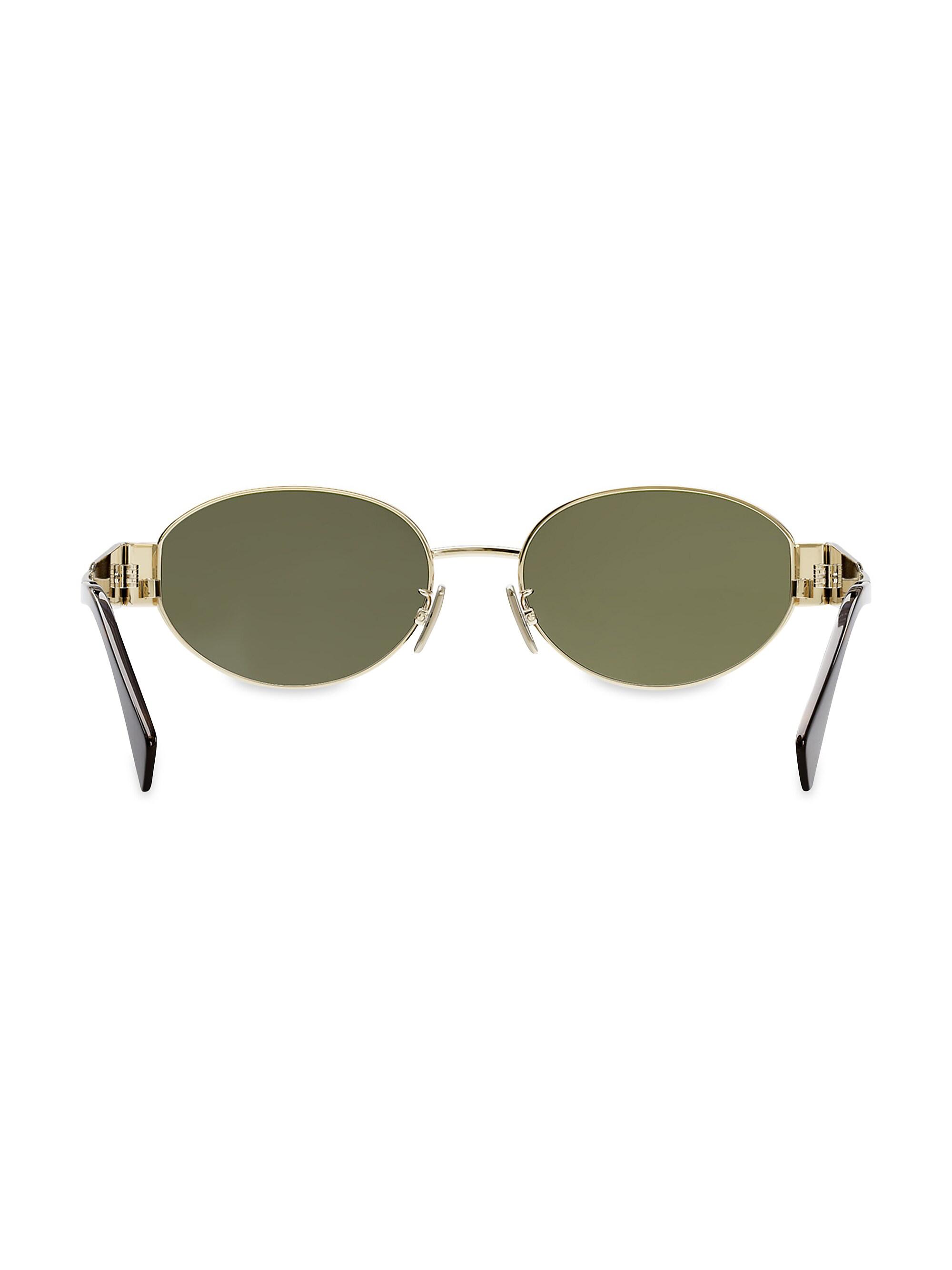 CELINE Triomphe 54MM Oval Sunglasses | Saks Fifth Avenue
