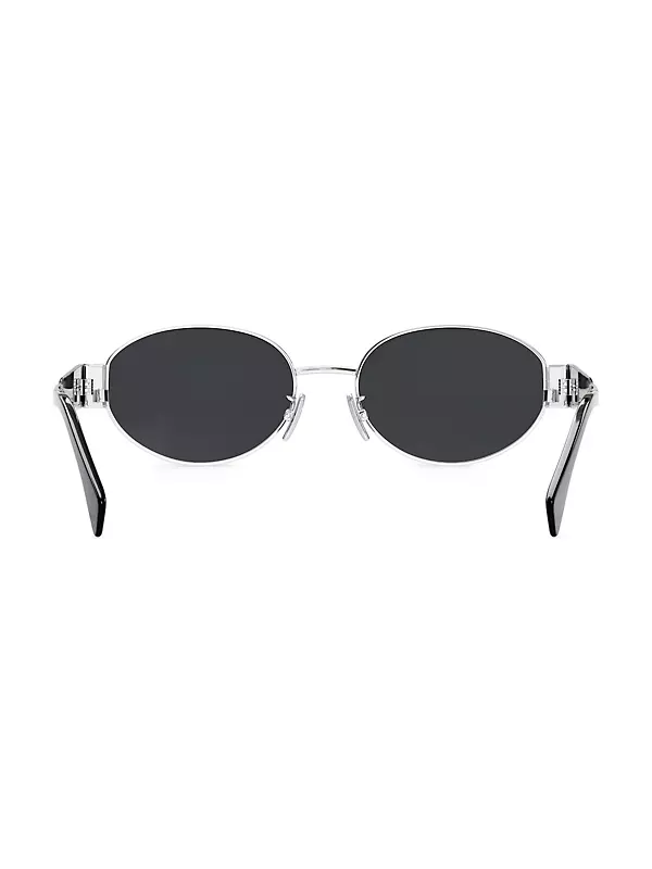 Silver Bat Charm Cat Eye Sunglasses