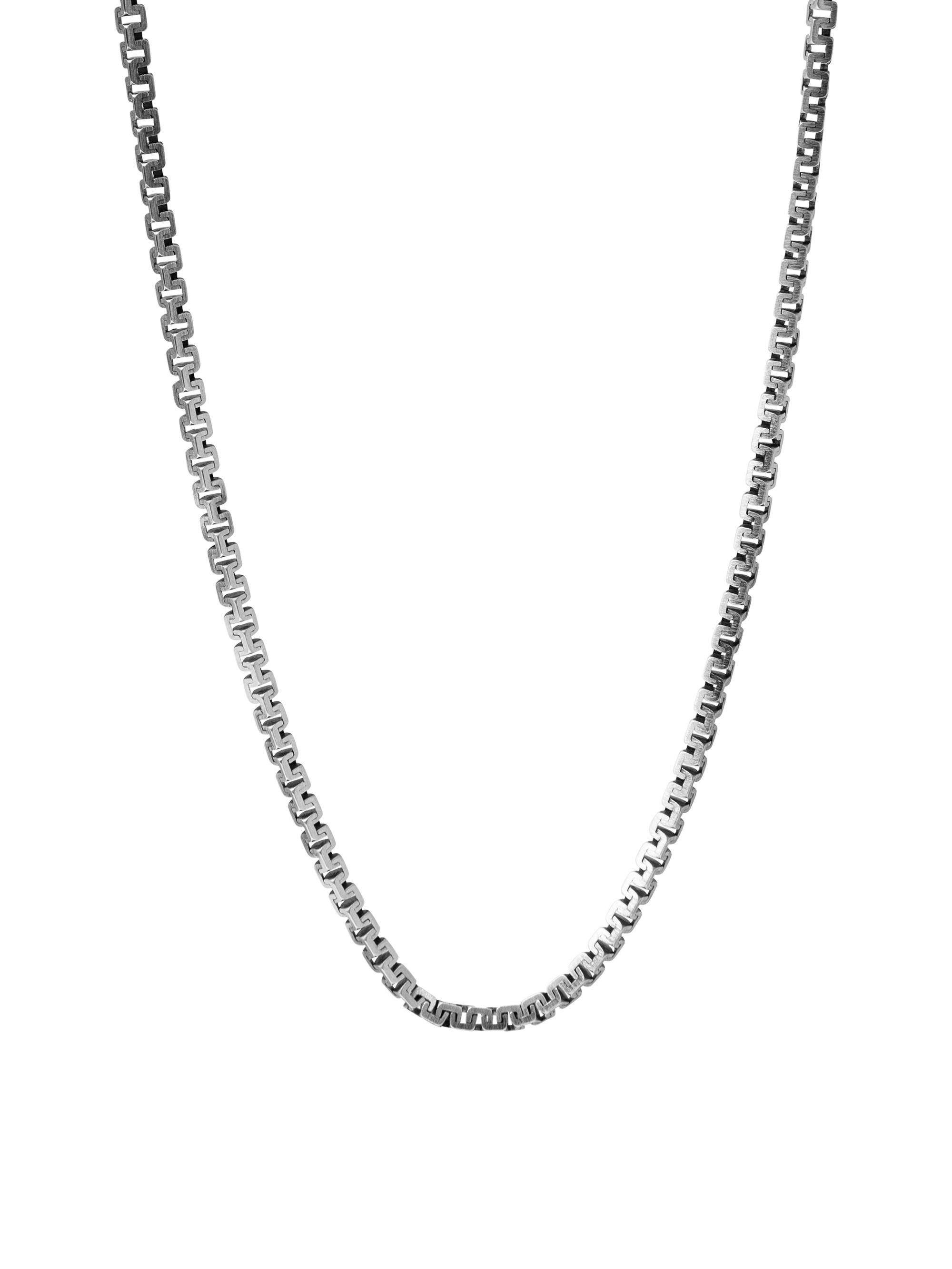 Tateossian Men's Hellenica Rhodium-Plated Sterling Silver Chain Necklace - Silver