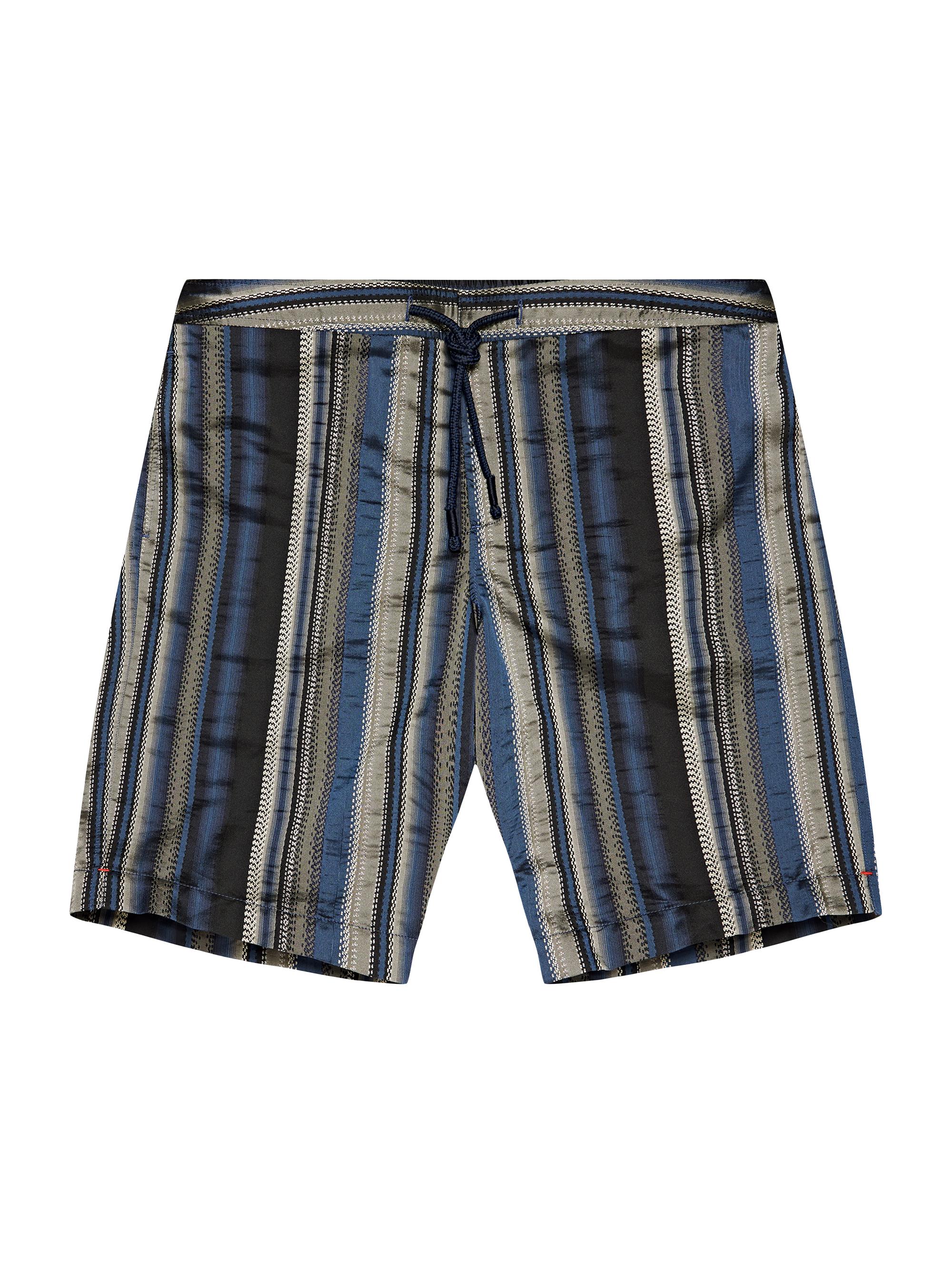 Orlebar Brown Men's Mastiff Tanami Striped Swim Trunks - Night Iris