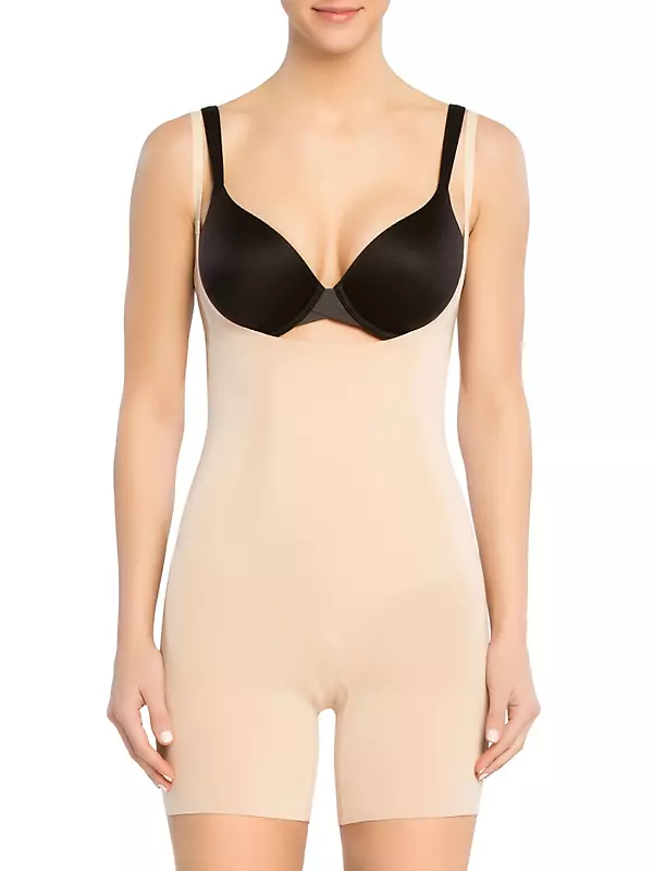 Shop Spanx Oncore Open-Bust Mid-Thigh Bodysuit