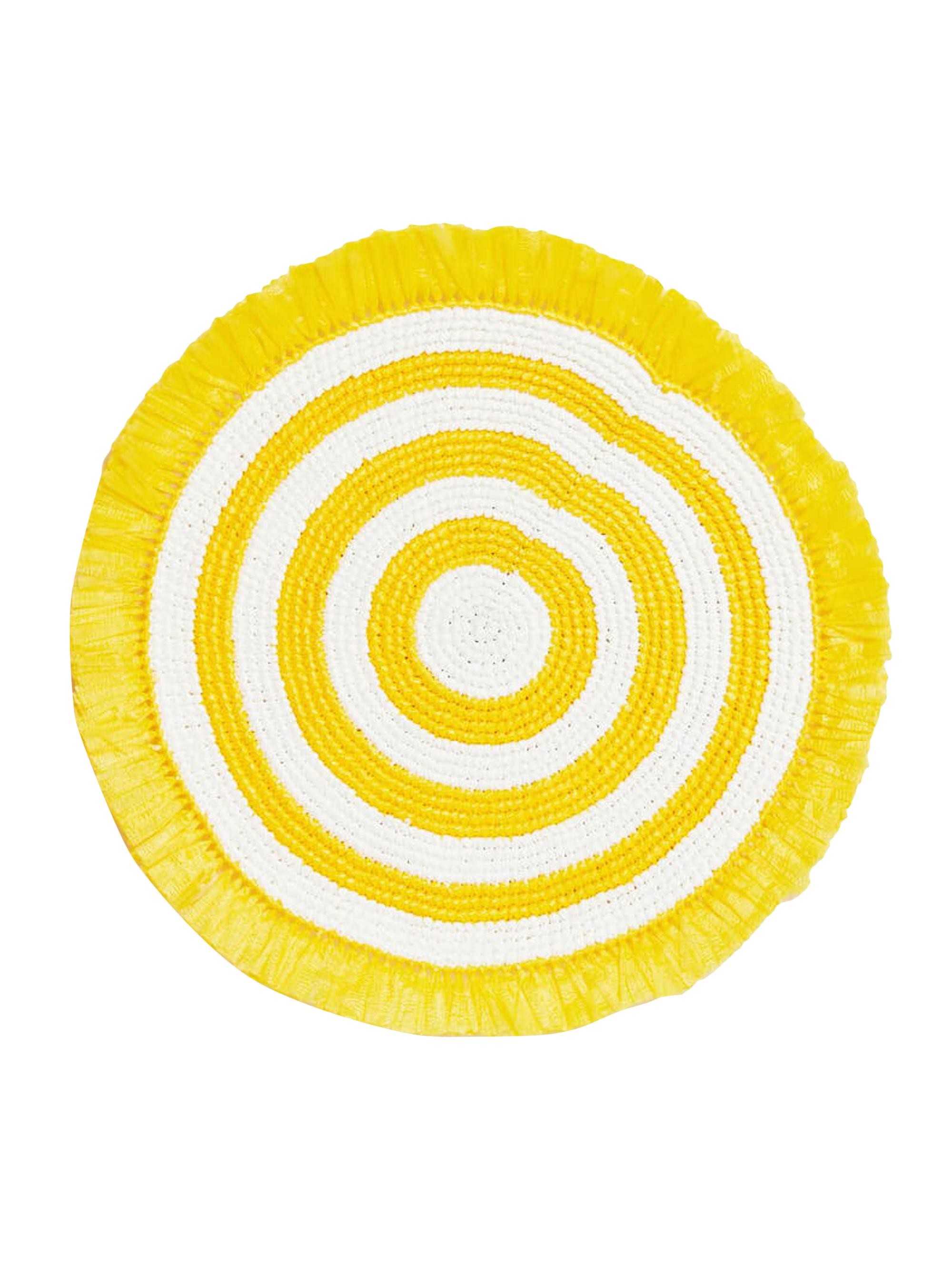Von Gern Home Woven Fringe Placemats Set of 4 - Yellow