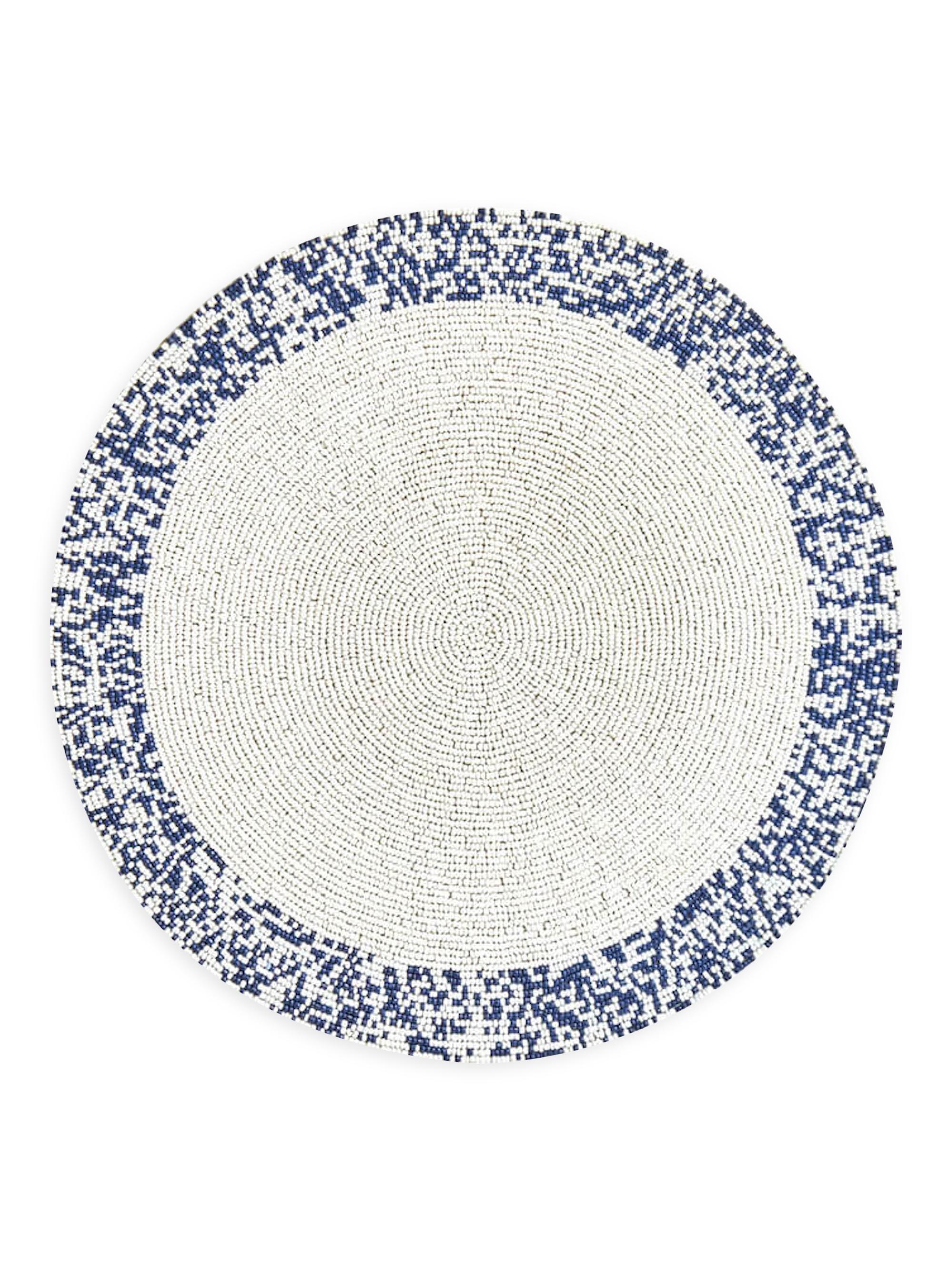Von Gern Home Splatter Placemats, Set of 2 - Navy