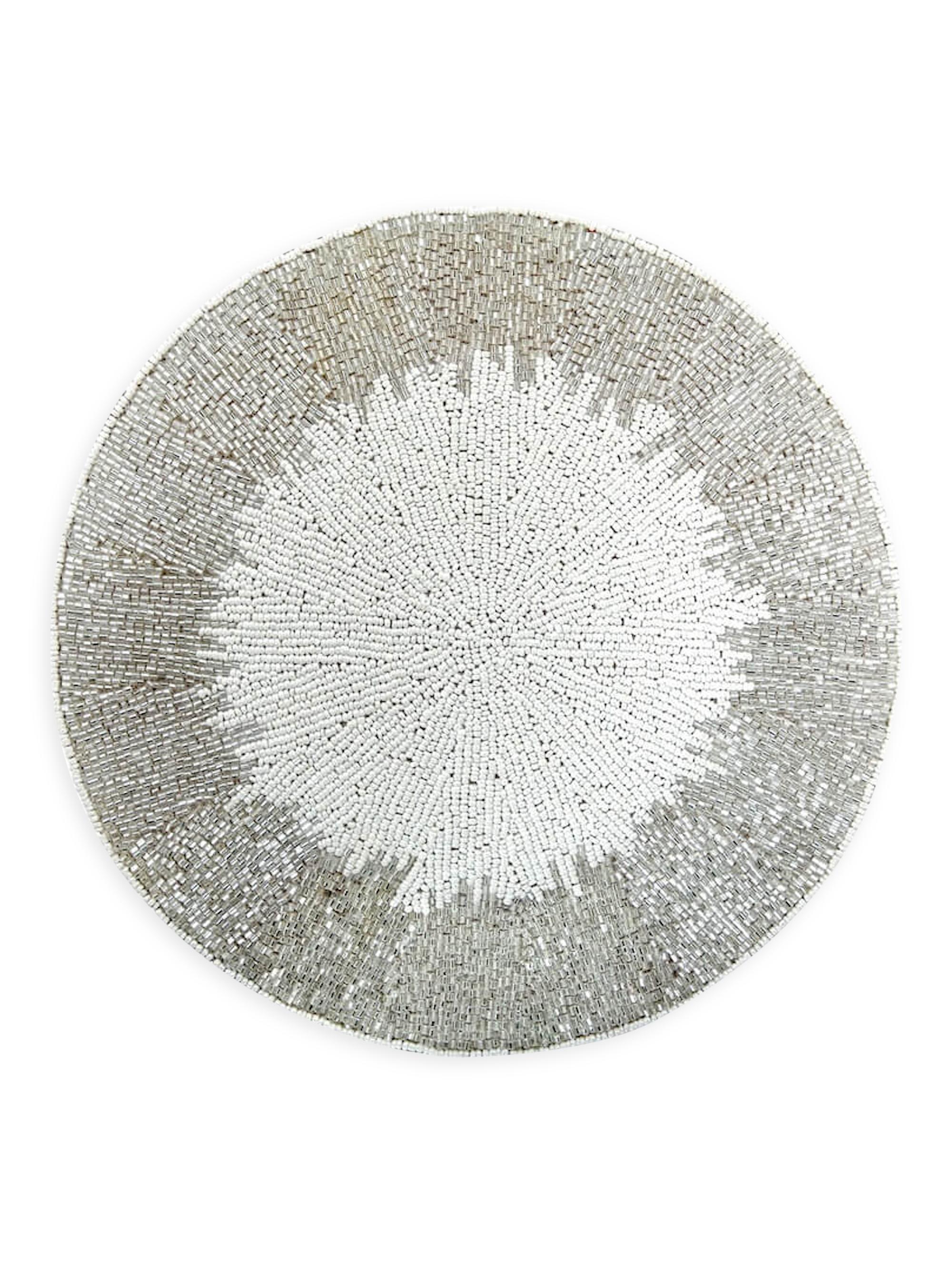 Von Gern Home Celebration Decorative Mat - Silver