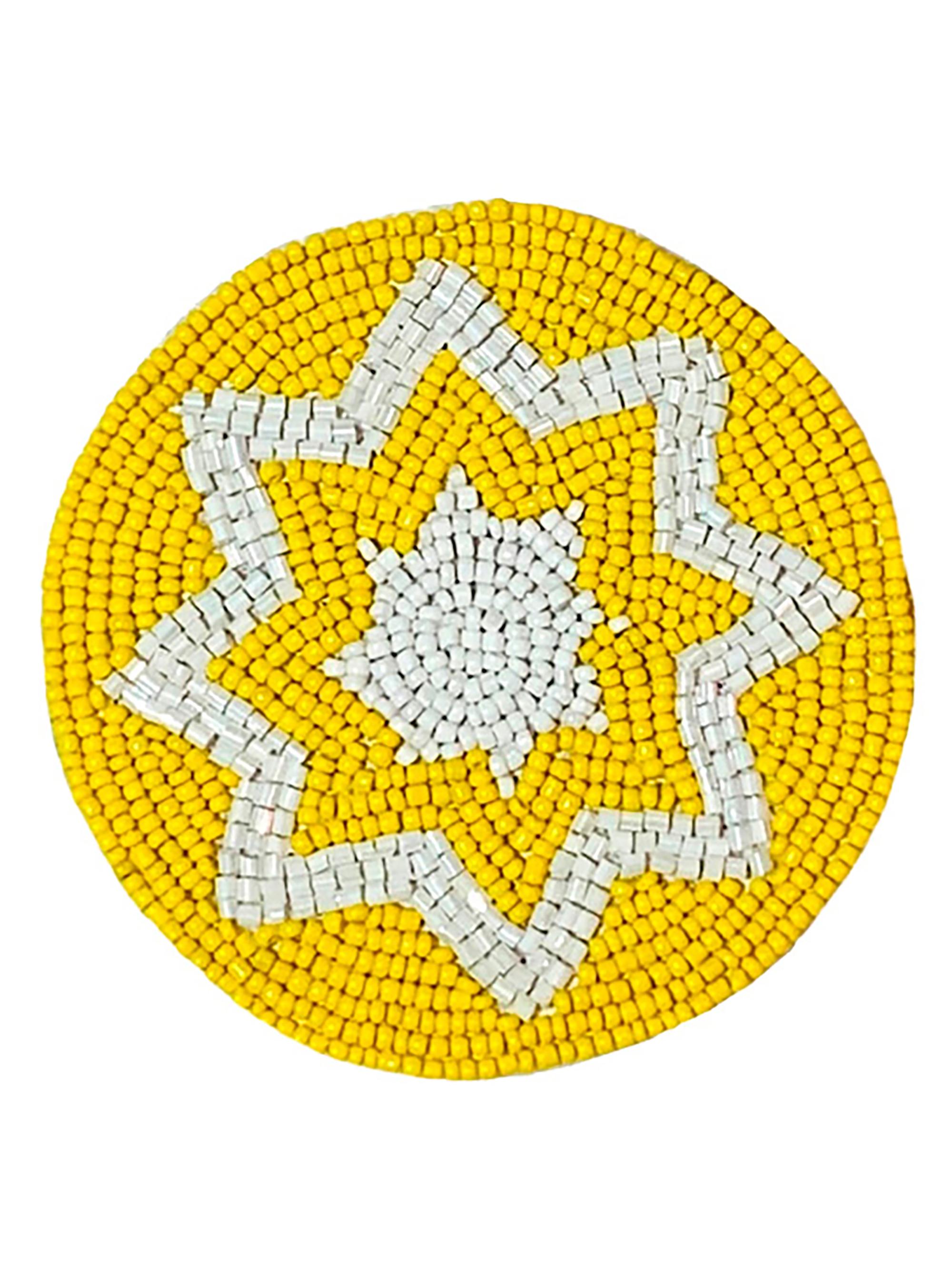 Von Gern Home Capri Coasters, Set of 4 - Yellow