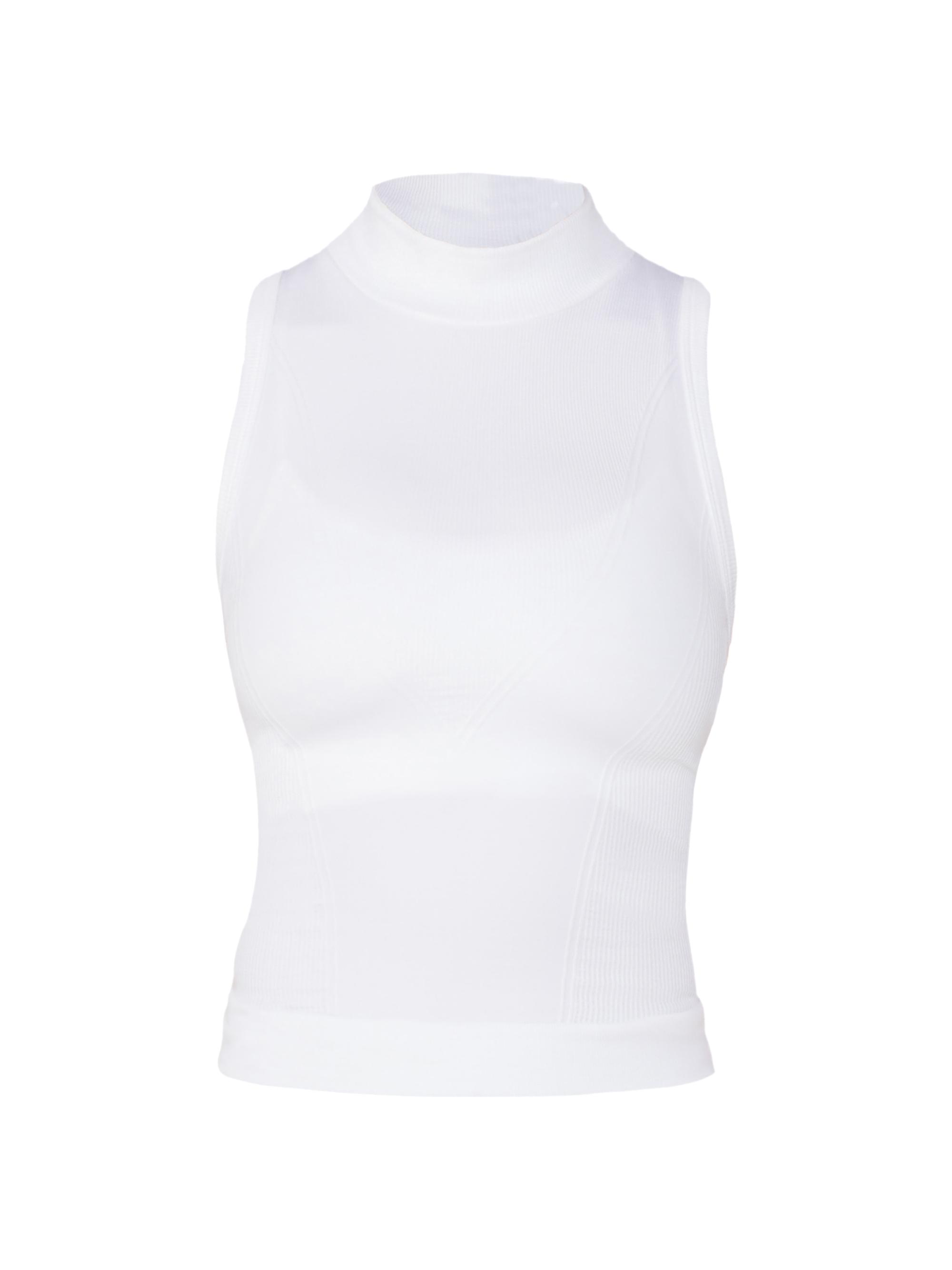 トップス courrege COTTON TANK TOP COURREGES クレージュ ニット スクエア Tank Top タンクトップ