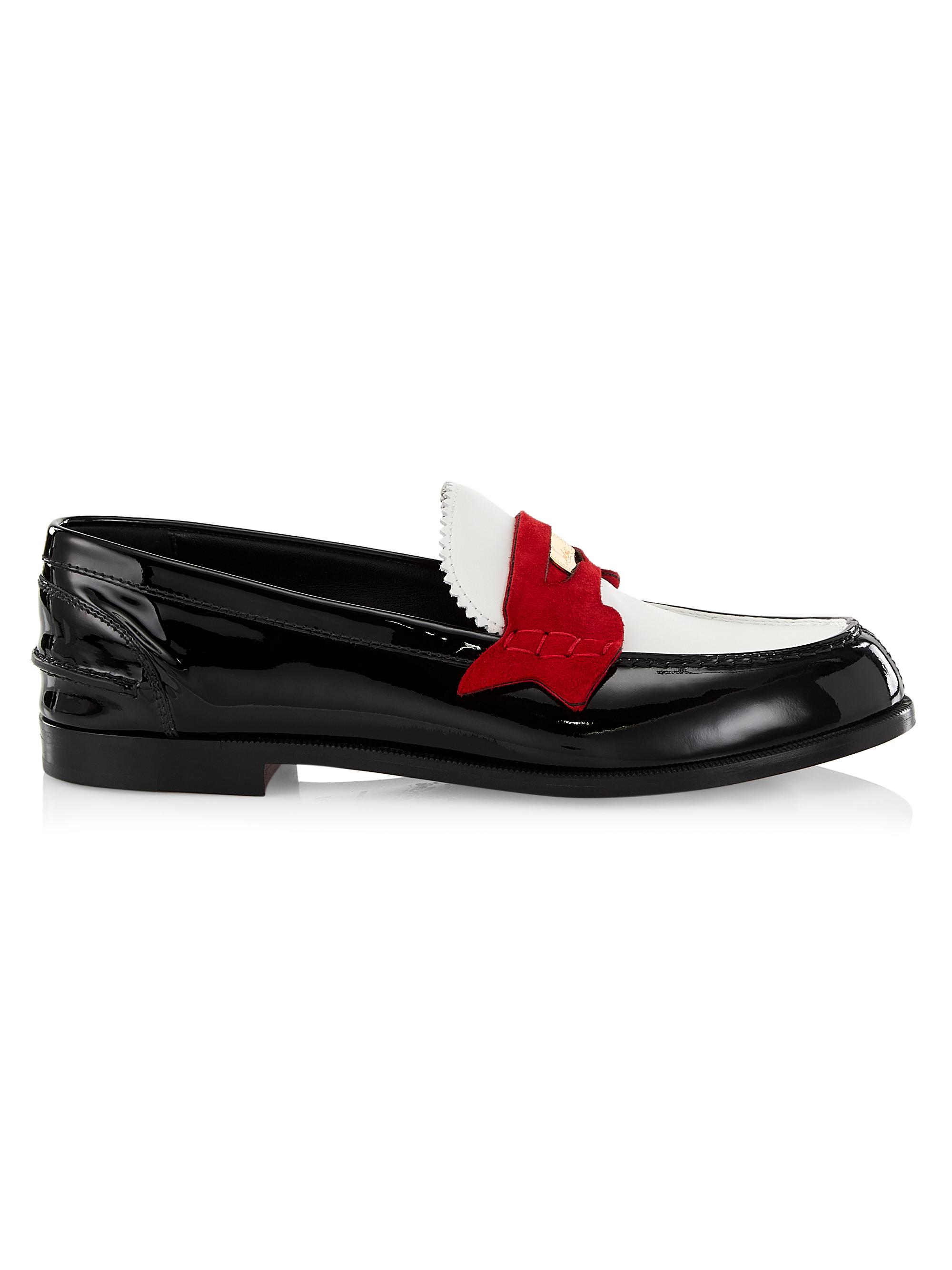 Christian Louboutin Women's Penny Donna Leather Penny Loafers