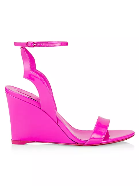 Zeppa Chick 85MM Patent Leather Wedge Sandals