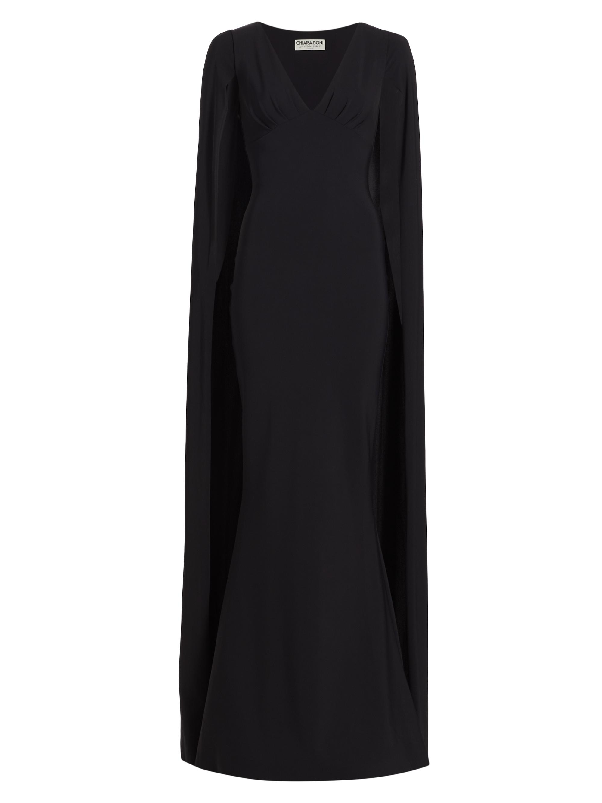 Chiara Boni La Petite Robe Women's Zelia Split-Sleeve Gown - Black