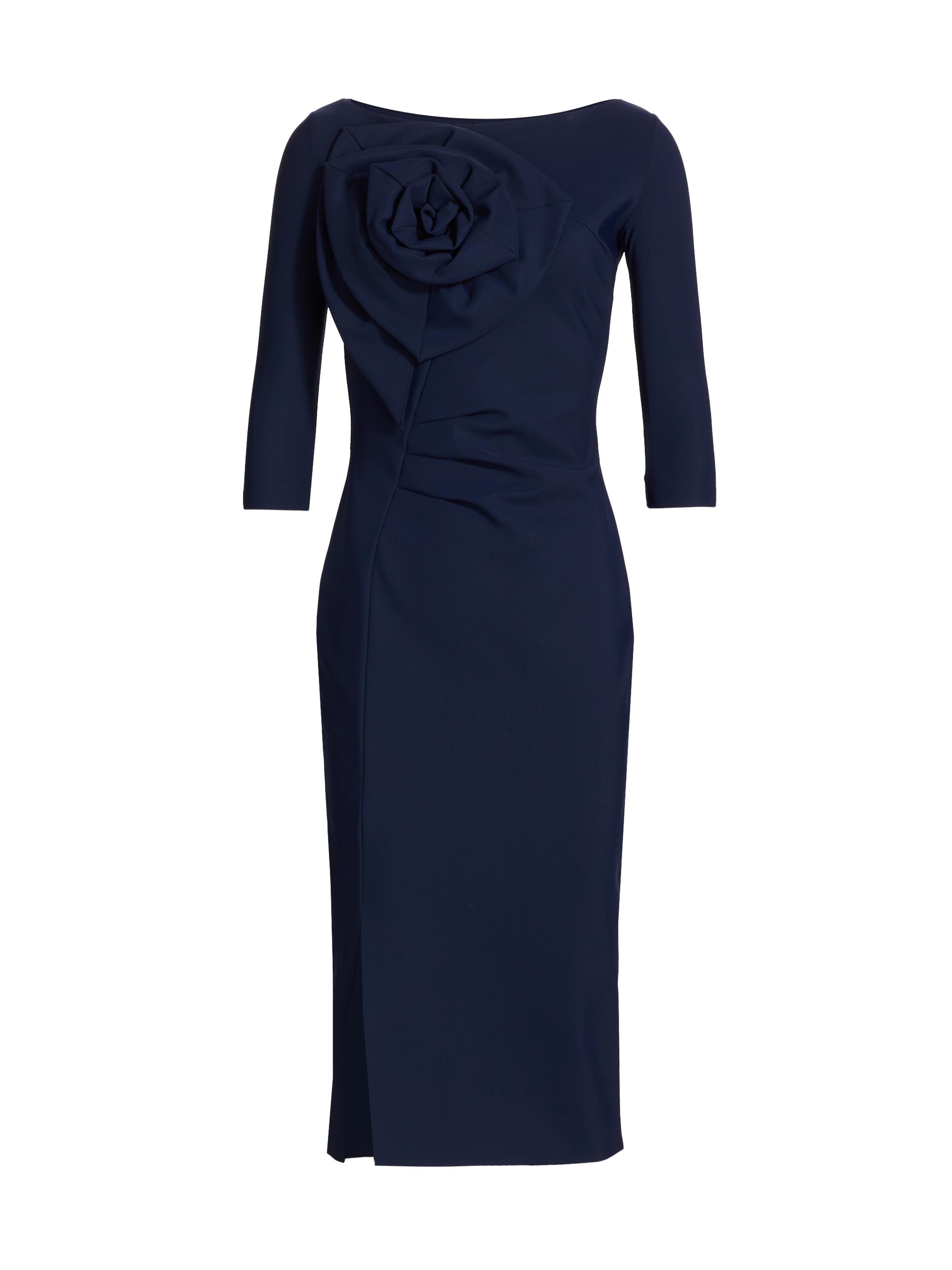 Chiara Boni La Petite Robe Women's Verbena Floral Boatneck Dress - Blue Notte