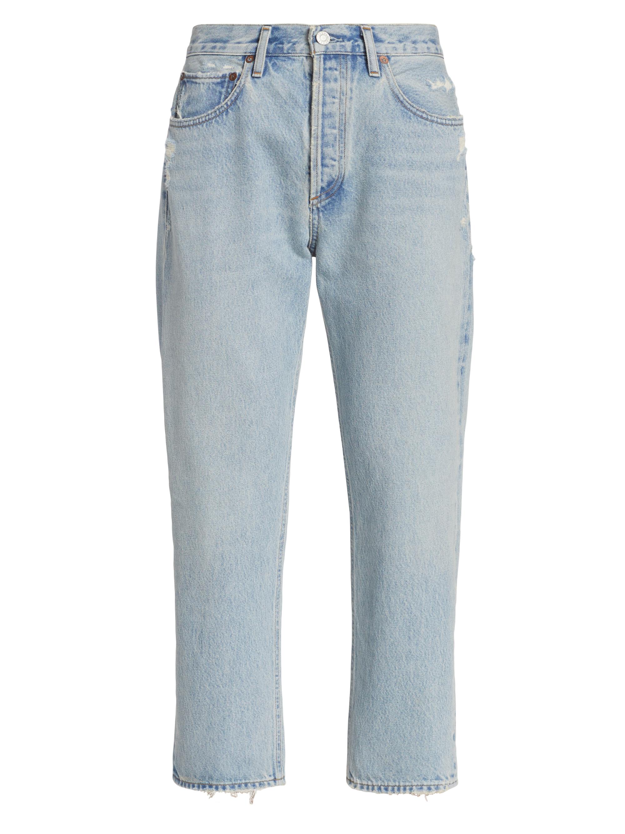 Agolde Women's Parker Distressed Straight-Leg Jeans - Swap Meet