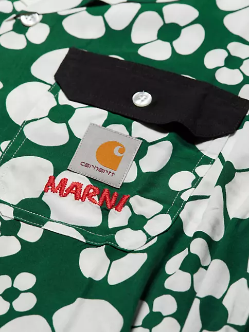 Shop Marni Marni x Carhartt WIP Oversized Floral Shirt | Saks