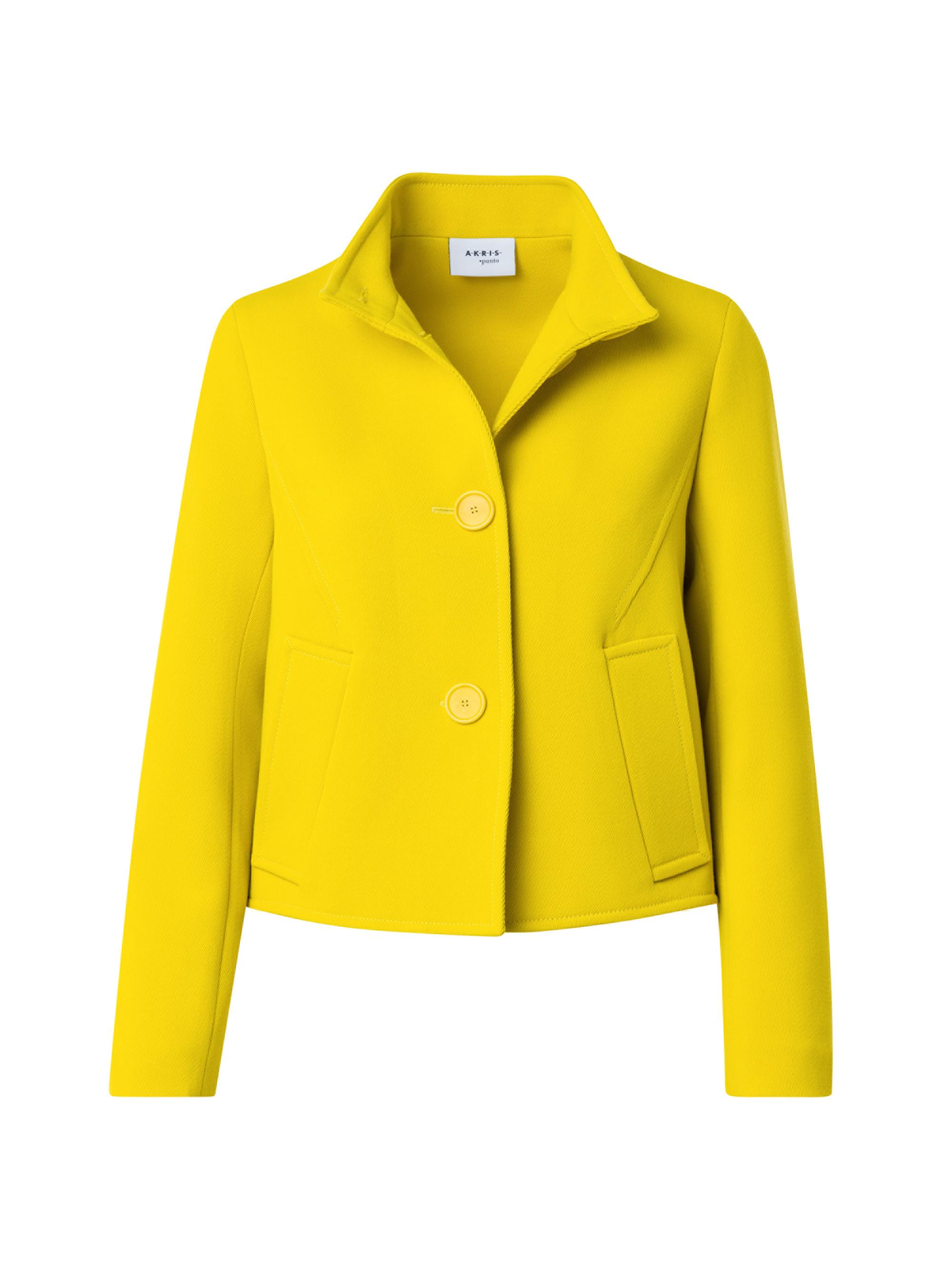 Akris punto Women's Short Wool Jacket - Yellow
