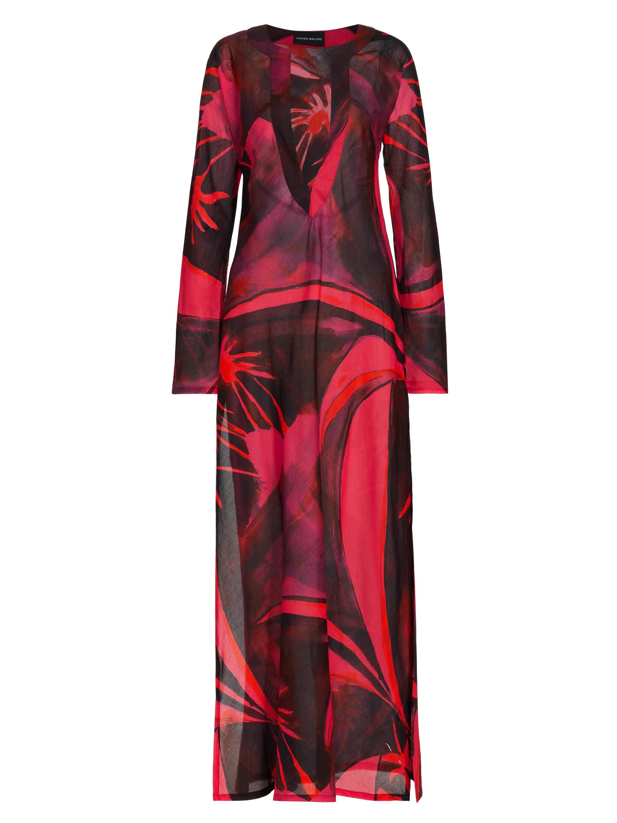 Louisa Ballou Women's Tropical Print Maxi Dress - Queens Gambit