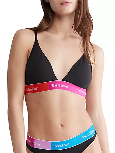 Calvin Klein Unlined Triangle Bralettes for Women - Up to 70% off