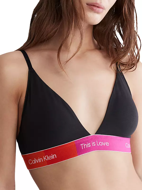 Calvin Klein Girl's 2-Pack Logo-Detail Triangle Bra Set